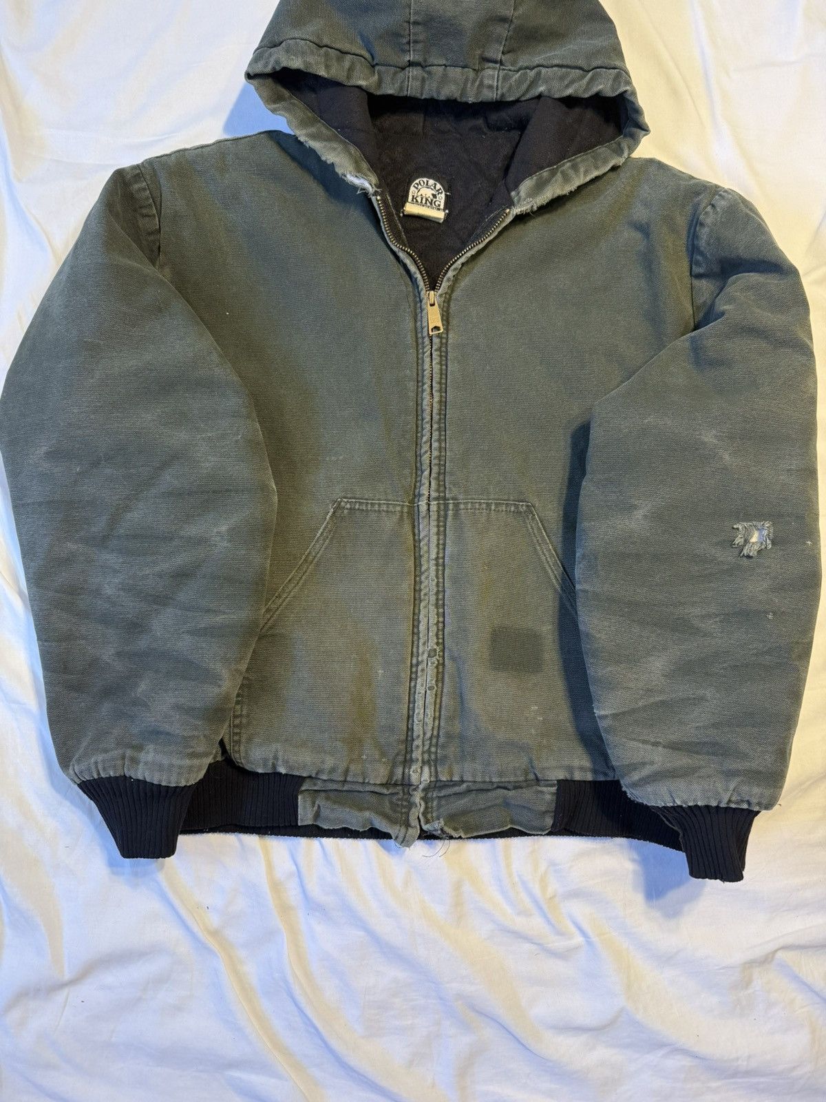 Carhartt Vintage 90s Polar King Carhartt Style Green Faded Jacket Size US XL / EU 56 / 4 - 2 Thumbnail