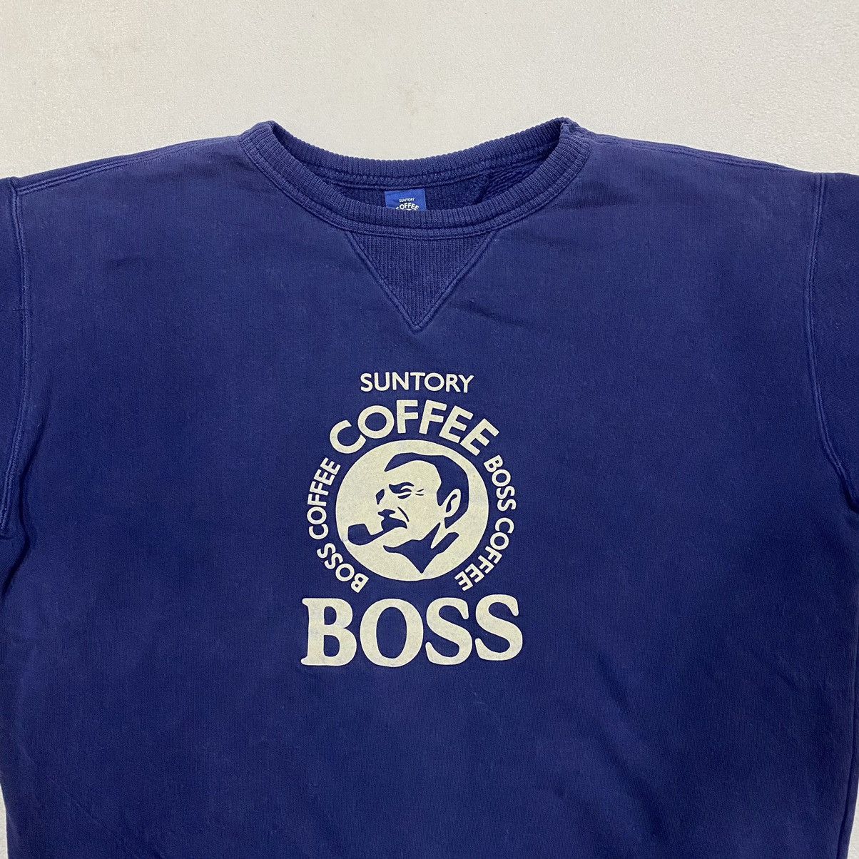 Japanese Brand × Vintage Vintage SUNTORY BOSS COFFEE Big Logo Boxy Sweatshirt Size US L / EU 52-54 / 3 - 2 Thumbnail