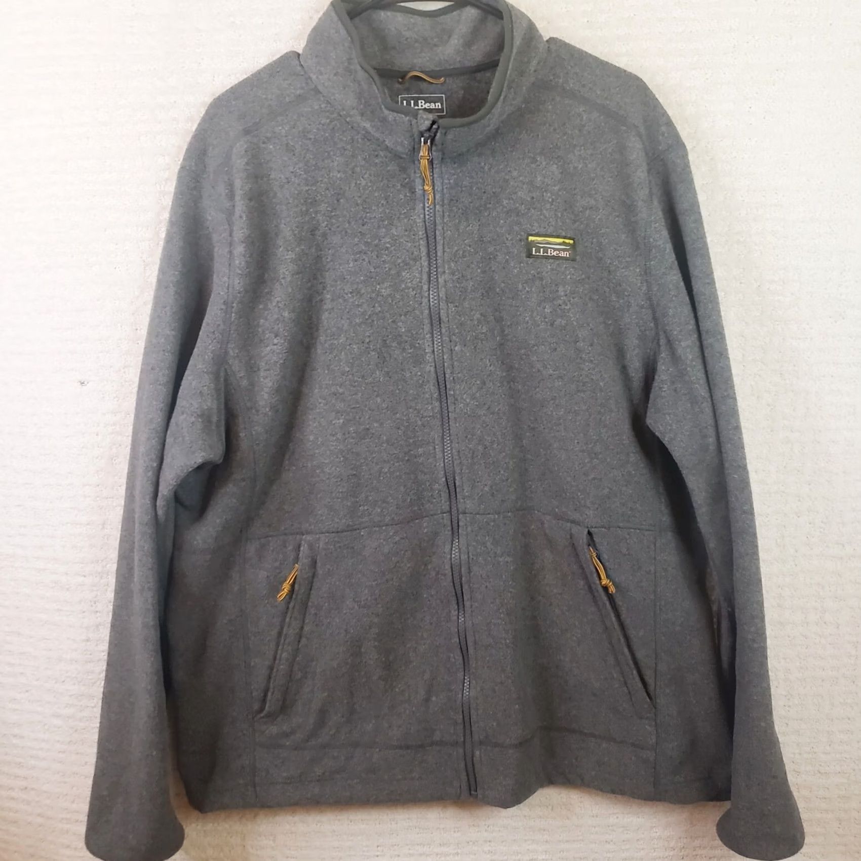 Vintage LL Bean Classic Fleece Jacket Heather Gray Full Zip XL Tall Men Size US XL / EU 56 / 4 - 2 Thumbnail