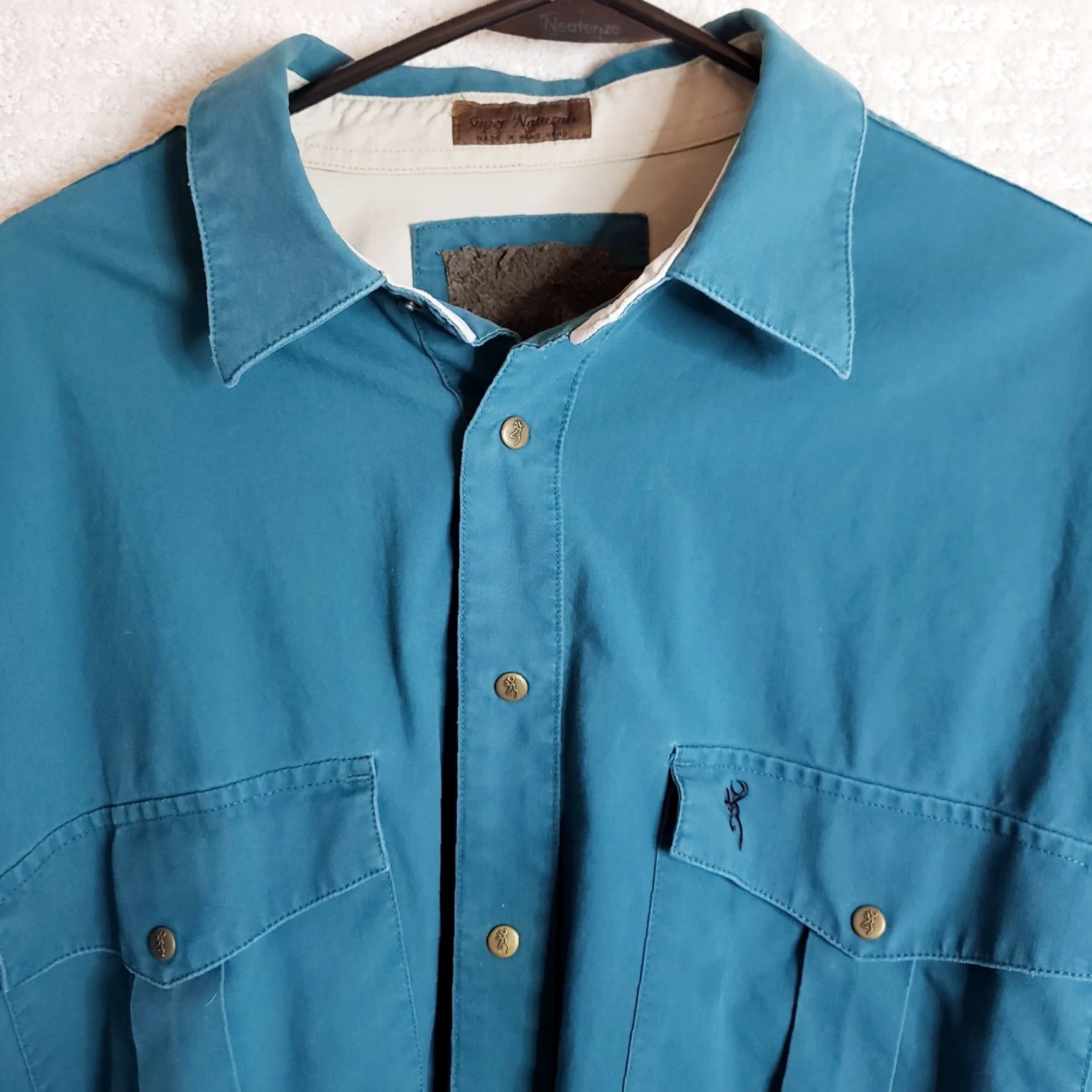 Vintage VINTAGE Browning Super Naturals Shirt Mens XL Green 90s Hunting Nature American Snap Button-Up Size US XL / EU 56 / 4 - 3 Thumbnail