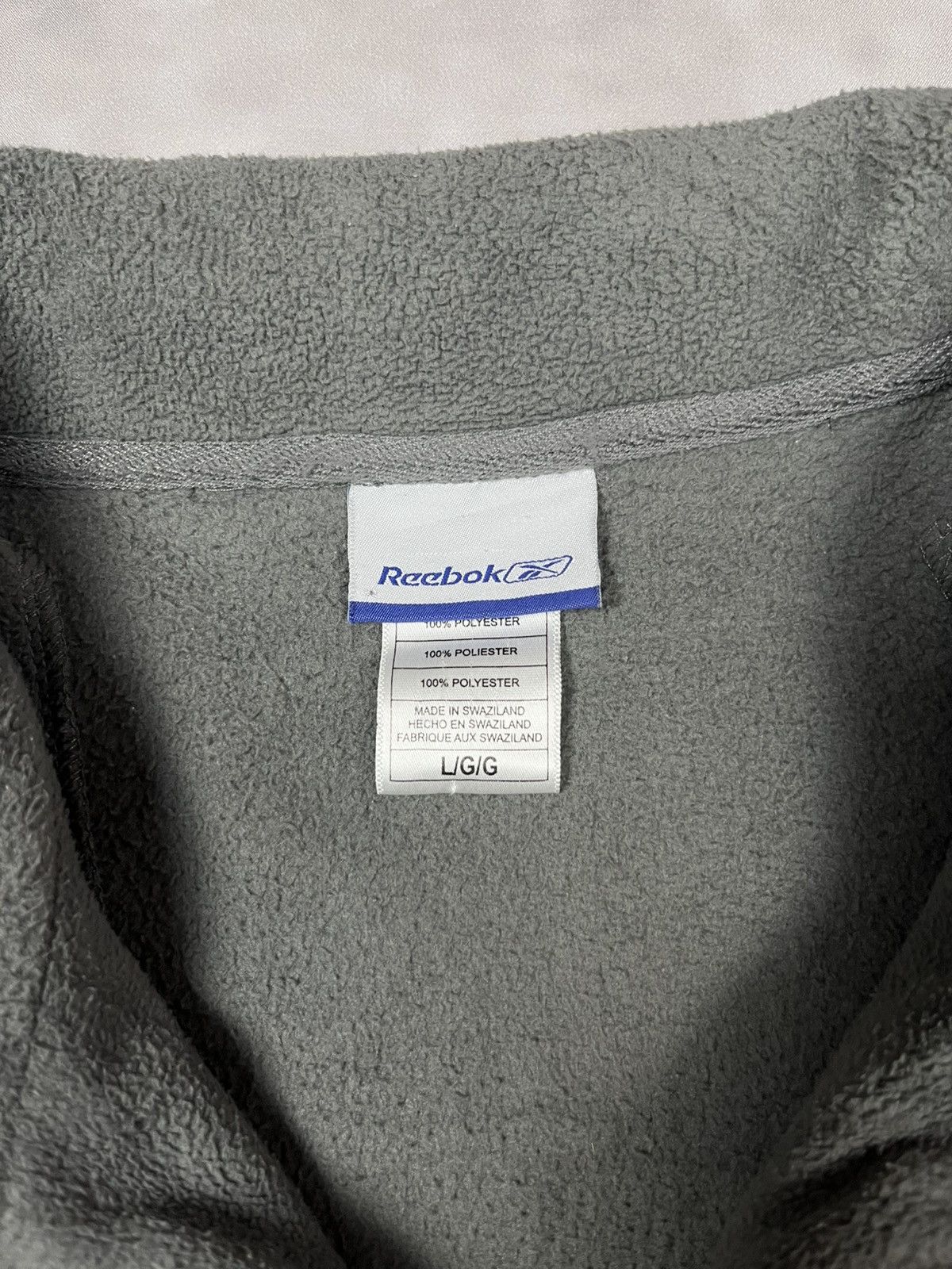 Reebok Vintage Reebok NBA Cares 1/4 Zip Fleece Pullover Grey Mens L Size US XL / EU 56 / 4 - 4 Thumbnail