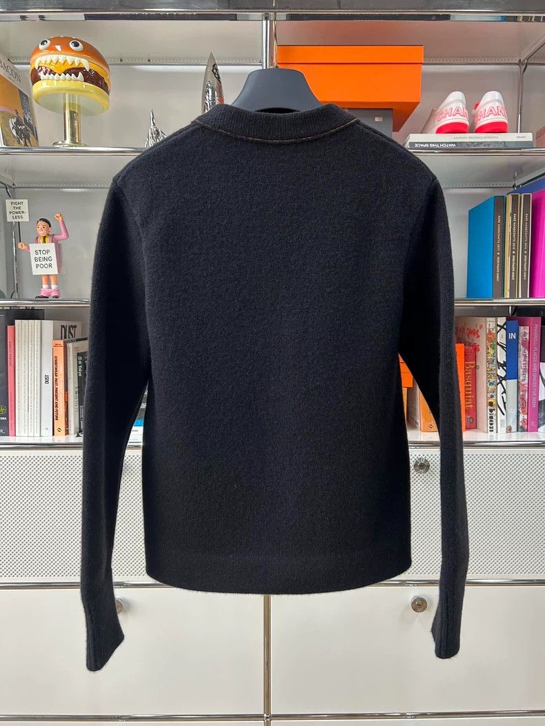 Louis Vuitton Louis Vuitton Black wool and cashmere V-neck knit cardigan Size US S / EU 44-46 / 1 - 2 Thumbnail