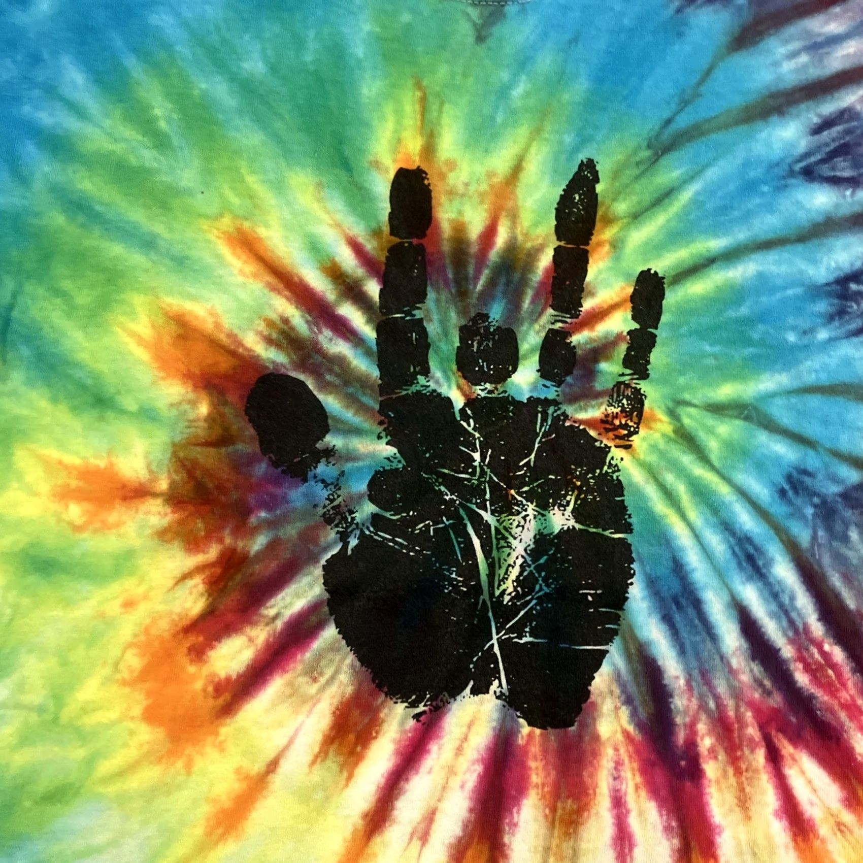 Gildan VINTAGE JERRY GARCIA Tie Dye T Shirt Hand Print Never Forgotten AWESOME M Mens Size US M / EU 48-50 / 2 - 2 Thumbnail