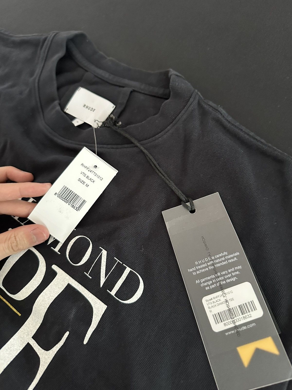 Rhude Rhude Black Diamond Tee Size US M / EU 48-50 / 2 - 3 Thumbnail