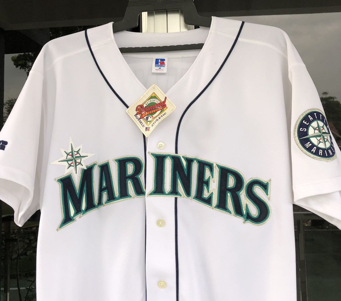 Vintage VINTAGE 1994 MARINERS RUSSELL JERSEY 19 DIAMOND COLLECTION Size US XL / EU 56 / 4 - 2 Thumbnail