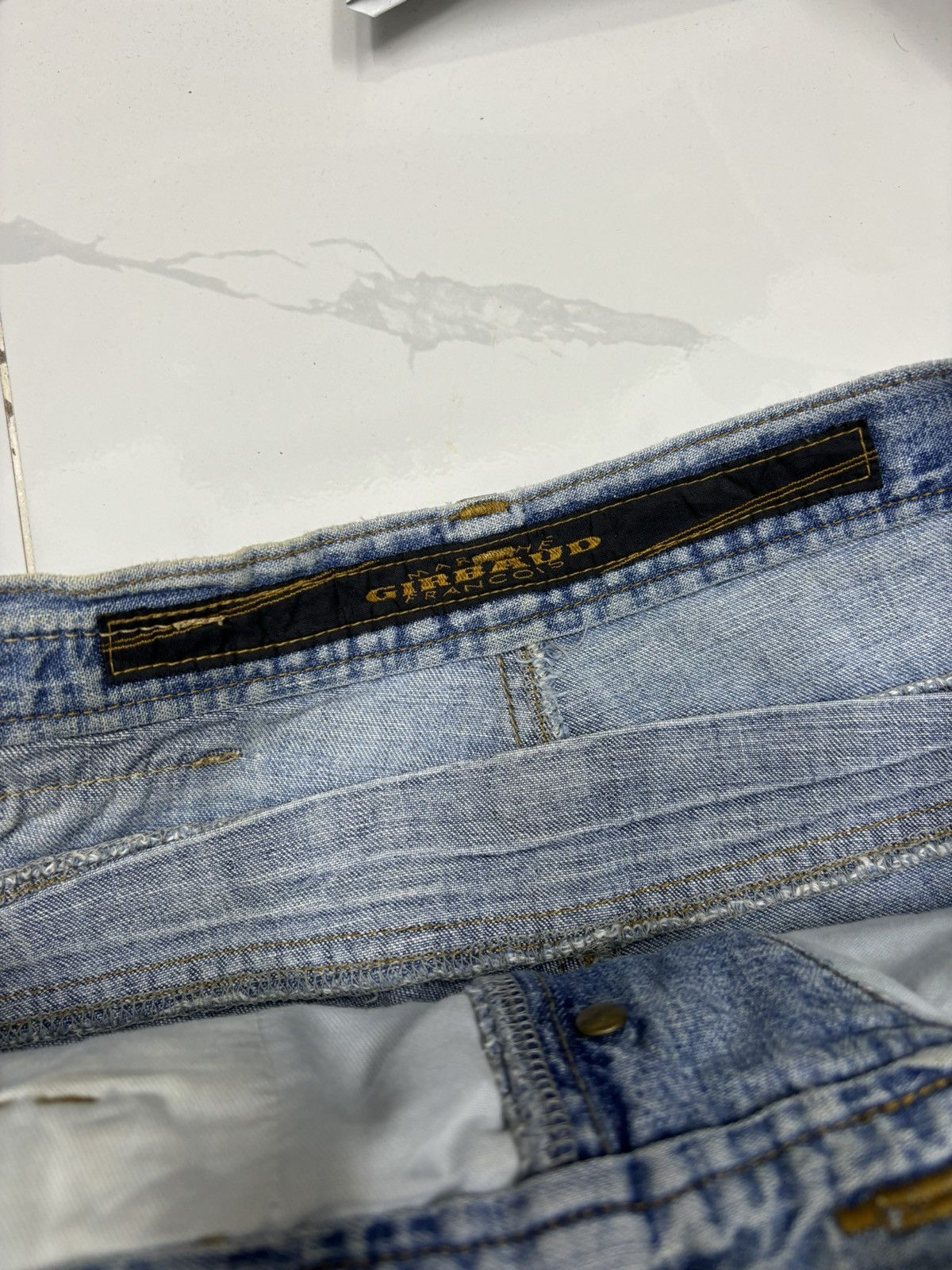 Marithe + Francois Girbaud RARE🔥MFG THE STONE WASHED BAGGY WIDE DENIM BAGGY JEANS Size US 32 / EU 48 - 10 Thumbnail