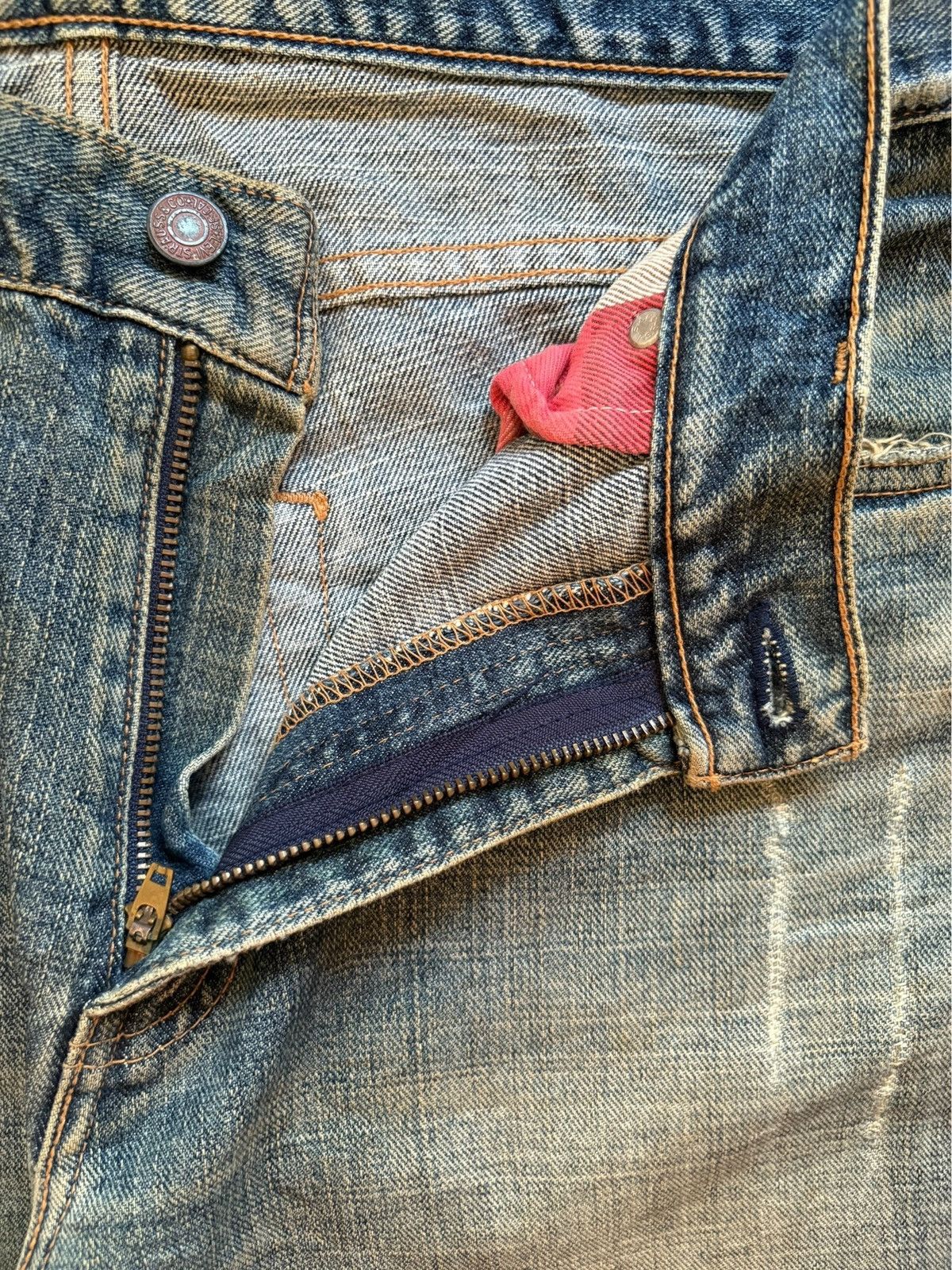 Levi's × Levi's Vintage Clothing Vintage 90s Levis 533 Mud Distressed Loose Baggy Jeans Size US 34 / EU 50 - 9 Thumbnail