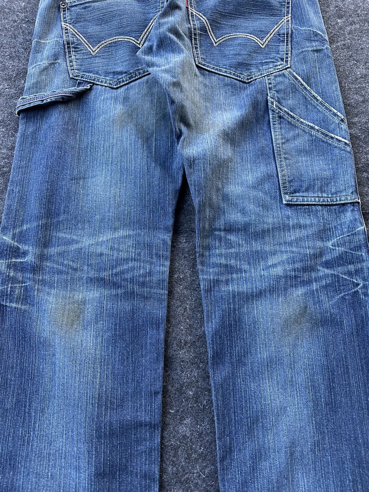 Edwin Vintage Edwin 503 Blue Trip Denim Jeans 34x32 D342 Size US 34 / EU 50 - 8 Thumbnail