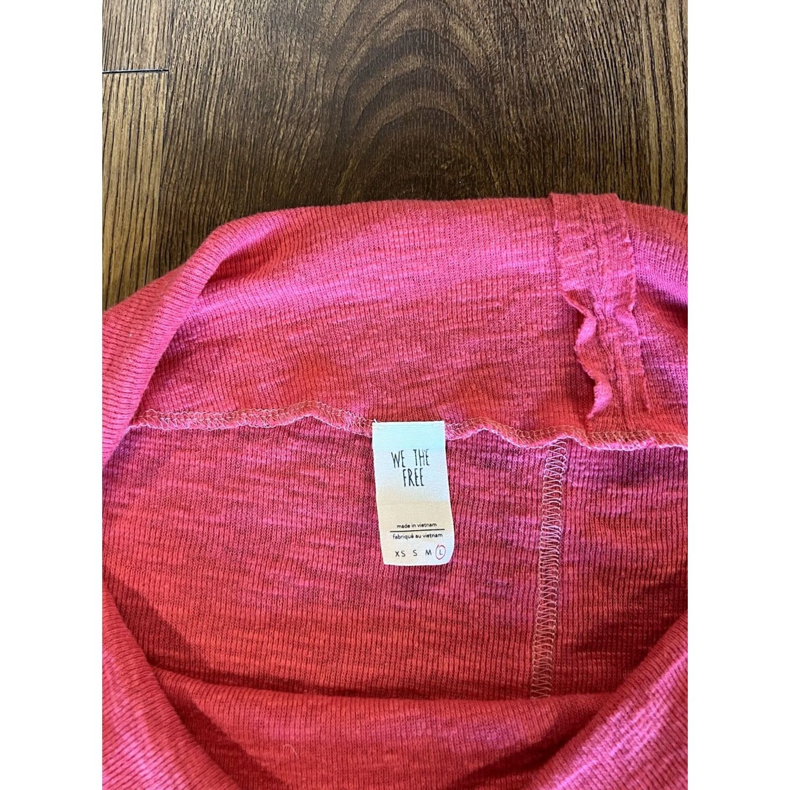 Free People We The Free Womens Pink Oversized Wide Neck Pullover Knit Sweater L Size Pink Pullover Womens Free People Knit Sweater Oversized Wide Neck LS Size L / US 10 / IT 46 - 2 Thumbnail