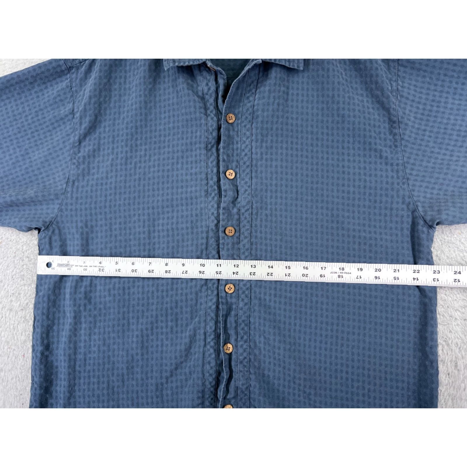 Tommy Bahama Tommy Bahama Shirt Men Medium Blue Check Button-Up Camp Resort Aloha Short Sleeve Size US M / EU 48-50 / 2 - 7 Thumbnail