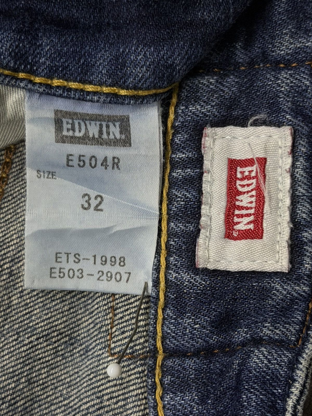 Edwin Vintage Edwin E504R Japan Denim Jeans | Relaxed Straight W34 Size US 34 / EU 50 - 13 Thumbnail