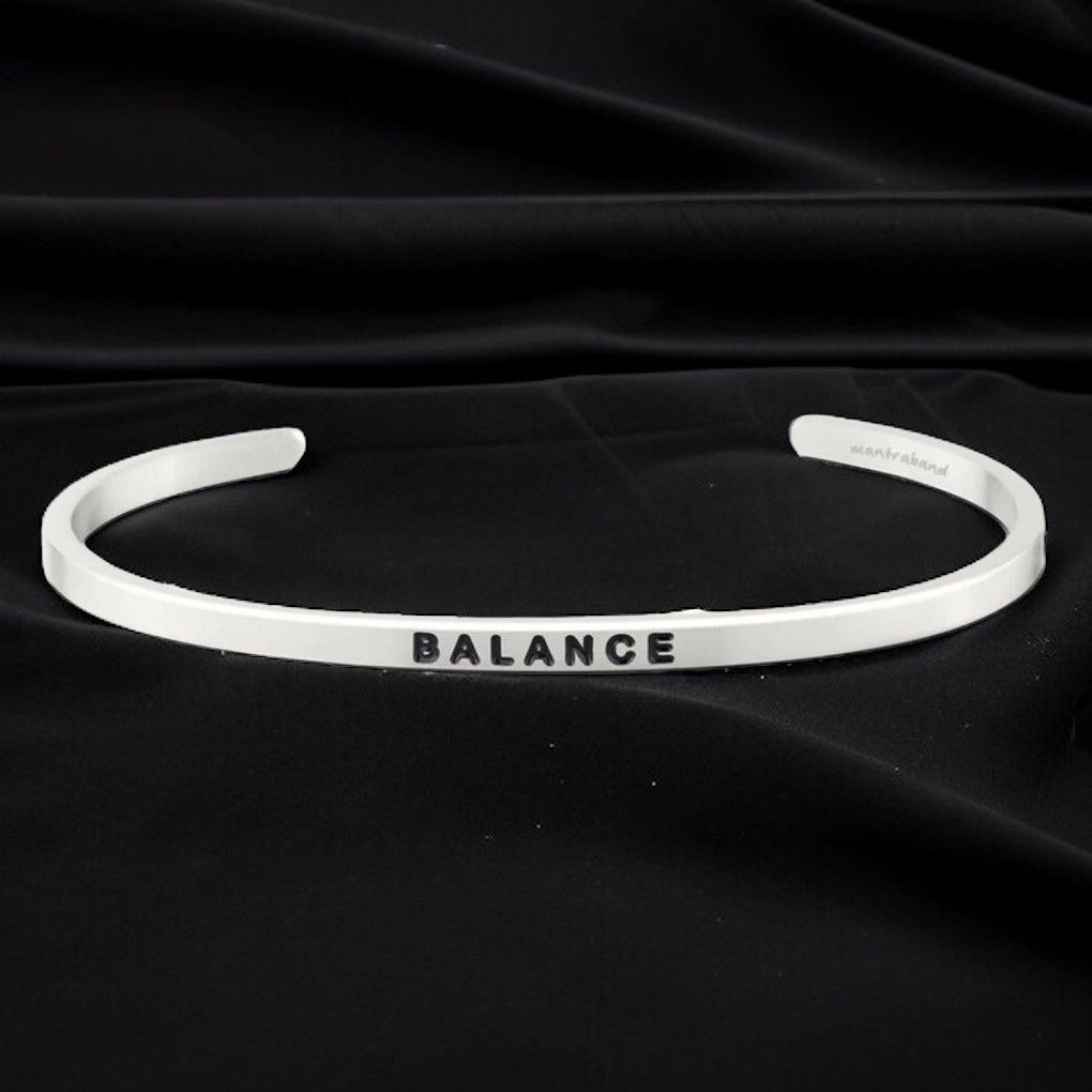 Other MantraBand SS Balance inspirational cuff bracelet Size ONE SIZE - 1 Thumbnail