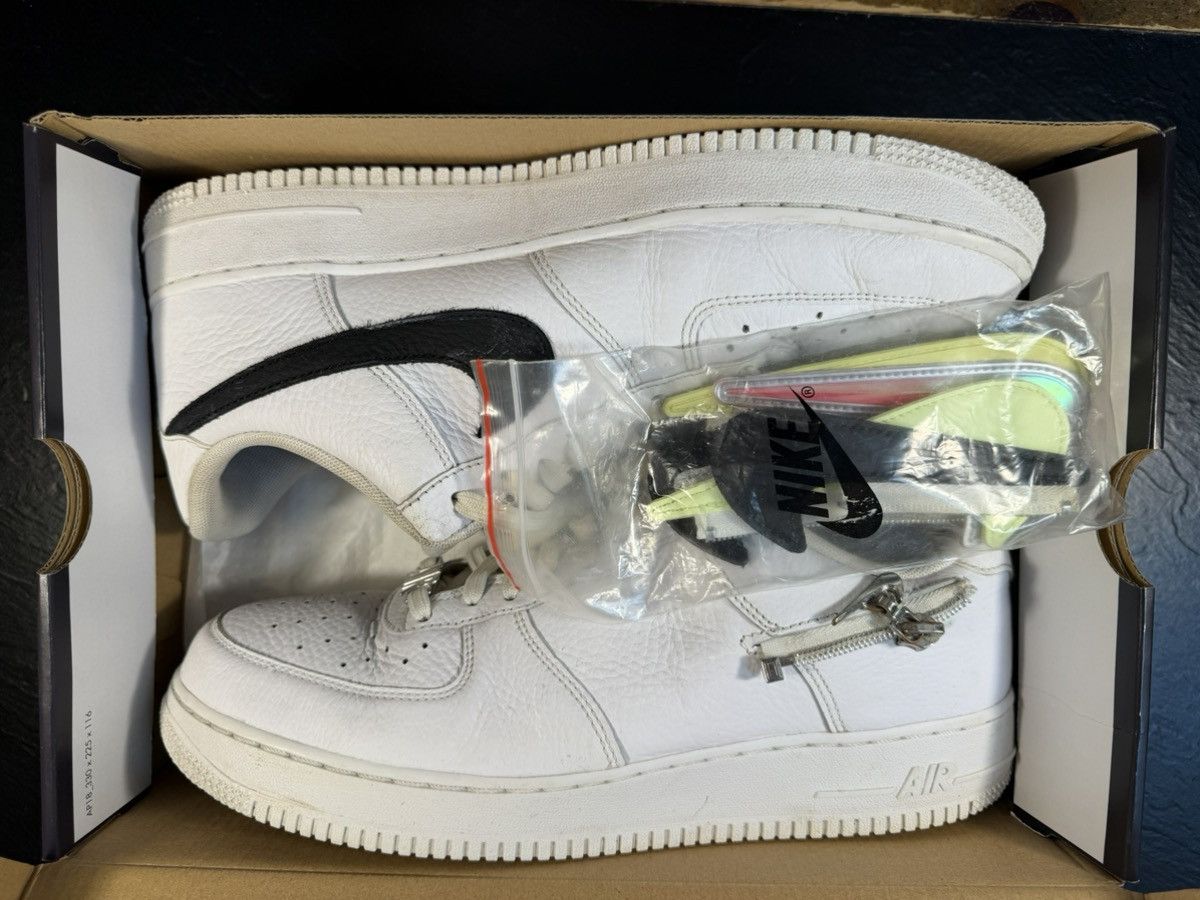 Nike NIKE AIR FORCE 1 ‘07 PRM ZIPPER WHITE Size US 11.5 / EU 44-45 - 2 Thumbnail