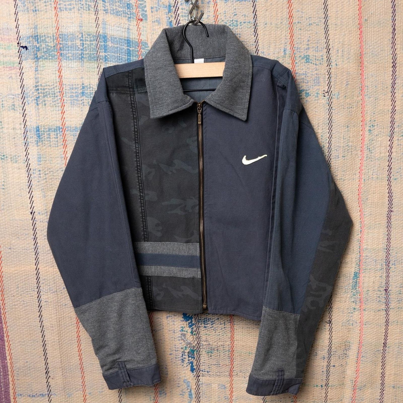 Nike Custom Upcycled cropped nike jacket size Size US L / EU 52-54 / 3 - 1 Thumbnail