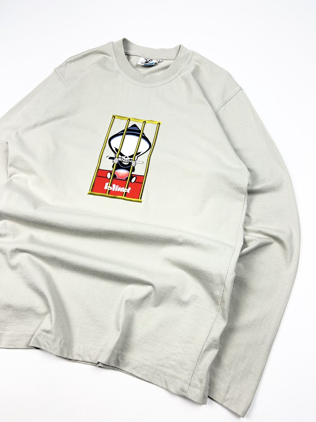 Blind Skateboards × JNCO × Vintage Vintage Blind Skateboards Reaper Long Sleeve 90s Size US L / EU 52-54 / 3 - 3 Thumbnail