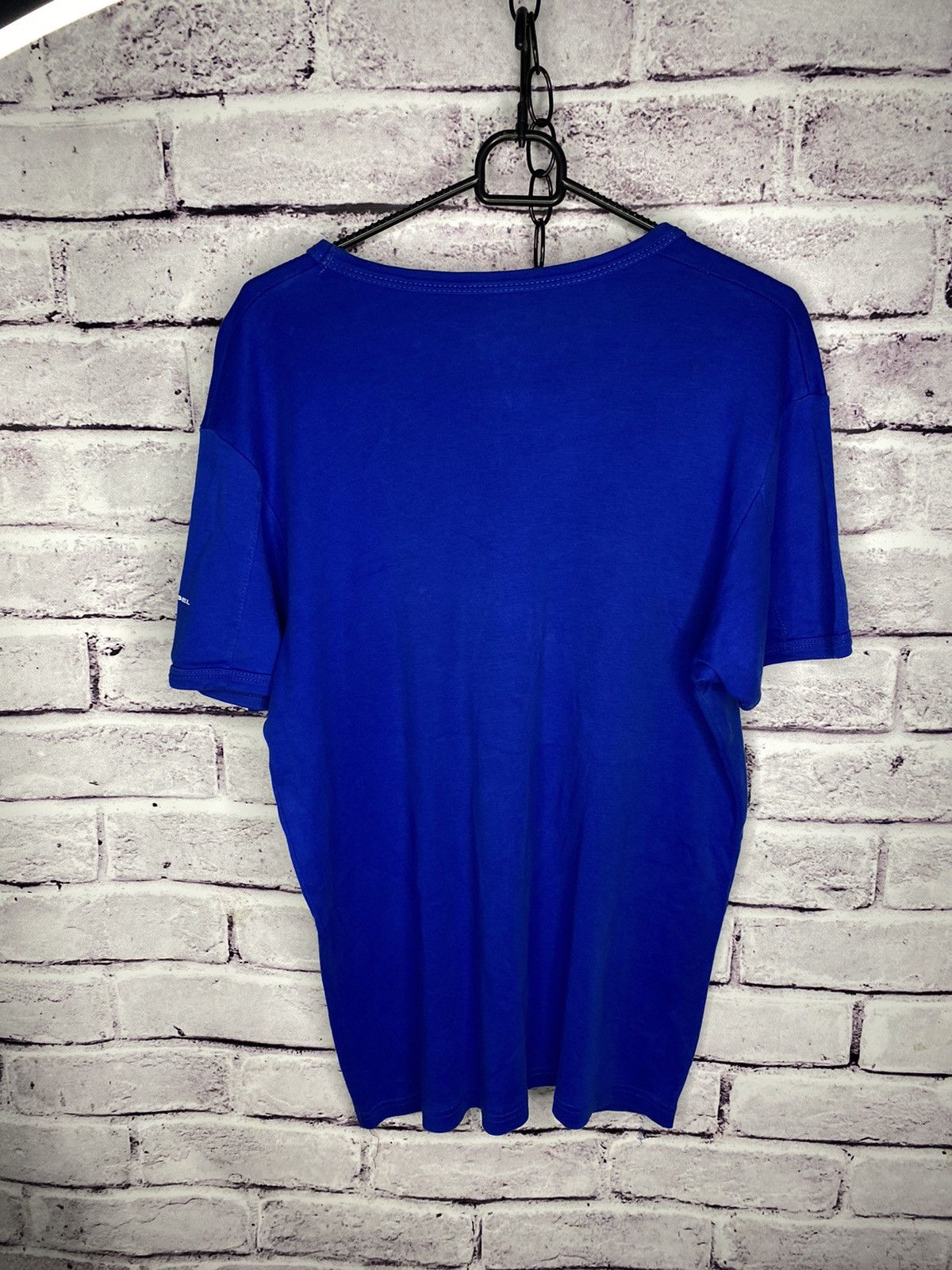 Diesel Vintage T-Shirt Men's Diesel overprint logo blue tee Size US XL / EU 56 / 4 - 7 Thumbnail