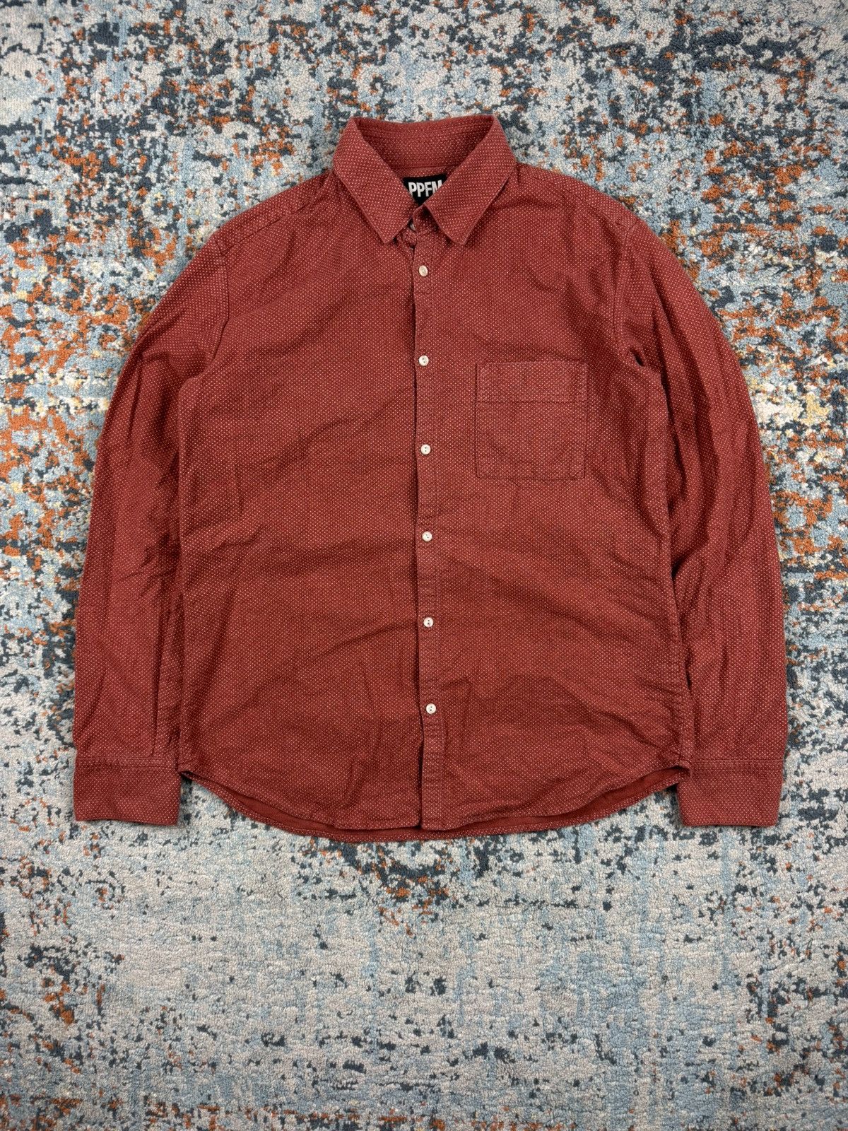 Japanese Brand × PPFM × Vintage Vintage 90s PPFM polka dot thick beefy worker style shirt Size US M / EU 48-50 / 2 - 1 Thumbnail