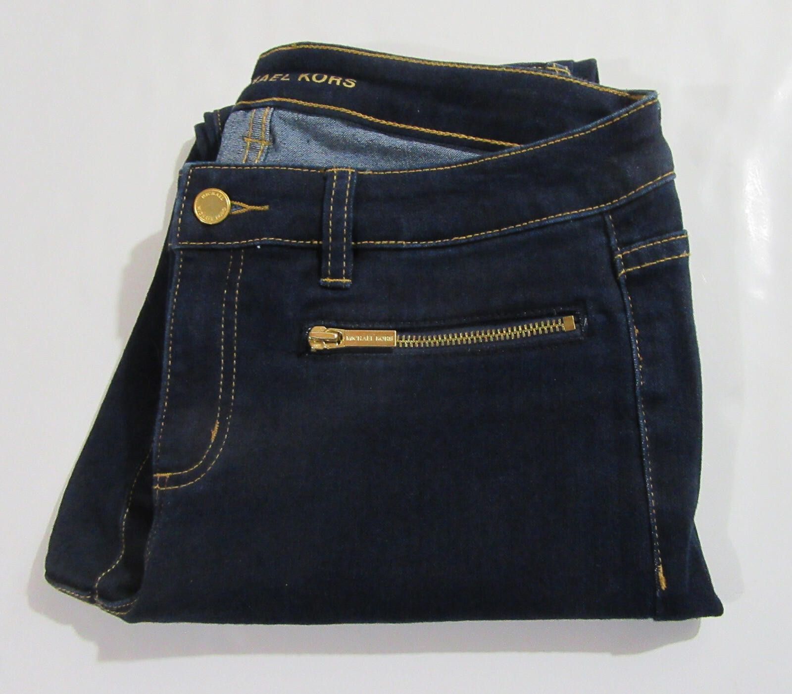 Michael Kors Michael Kors Womens Skinny Denim Jeans Overdyed Indigo 6 NWT Size 28" / US 6 / IT 42 - 3 Thumbnail