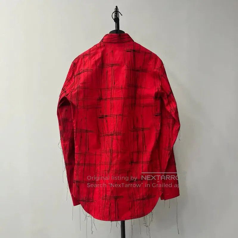 Dior Dior Red Cotton Long Sleeve Shirt XS . Size US XS / EU 42 / 0 - 2 Thumbnail