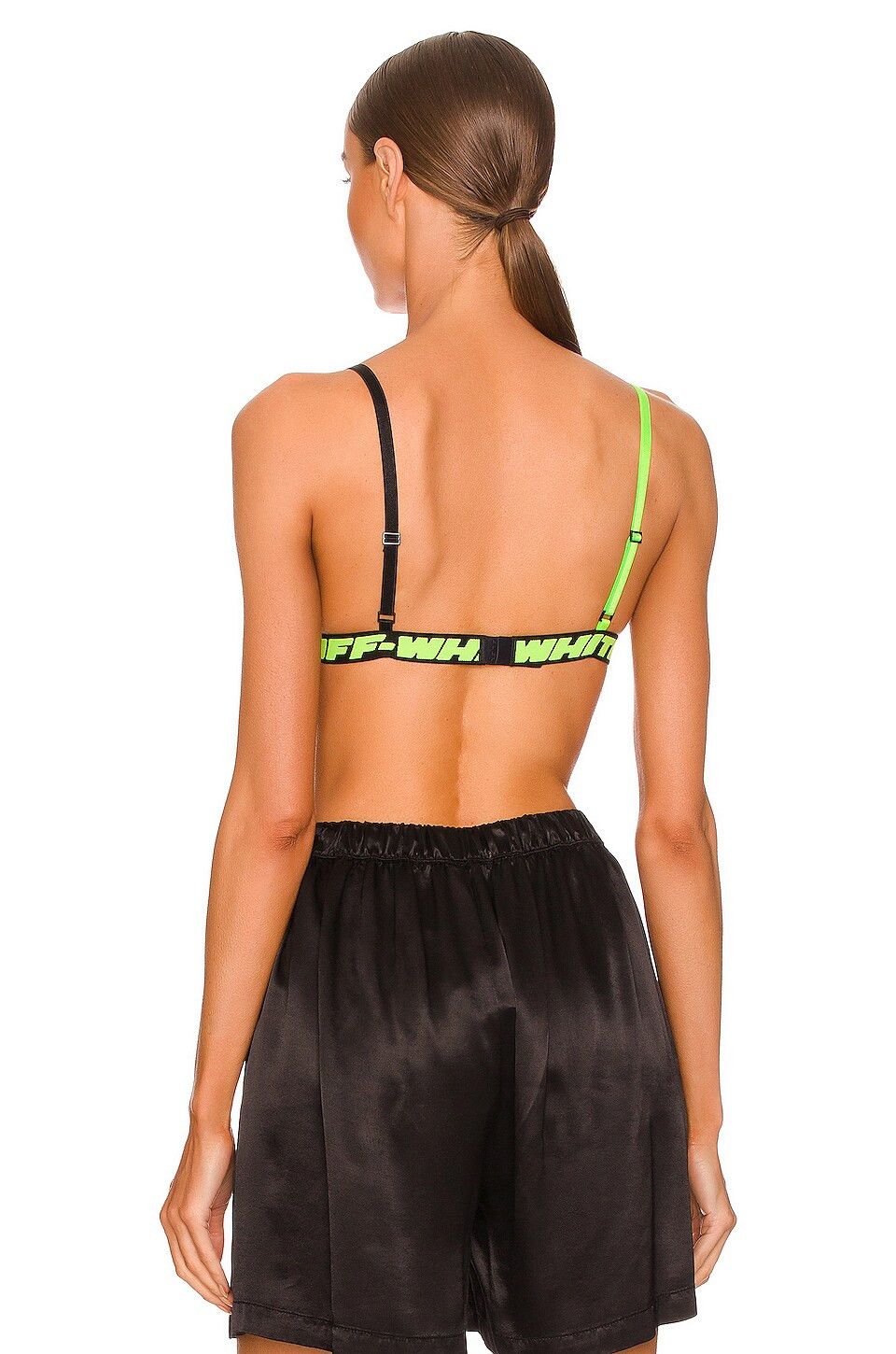 Off-White o1y1225 Size : S / Logo Bra in Black/Green Size ONE SIZE - 4 Thumbnail