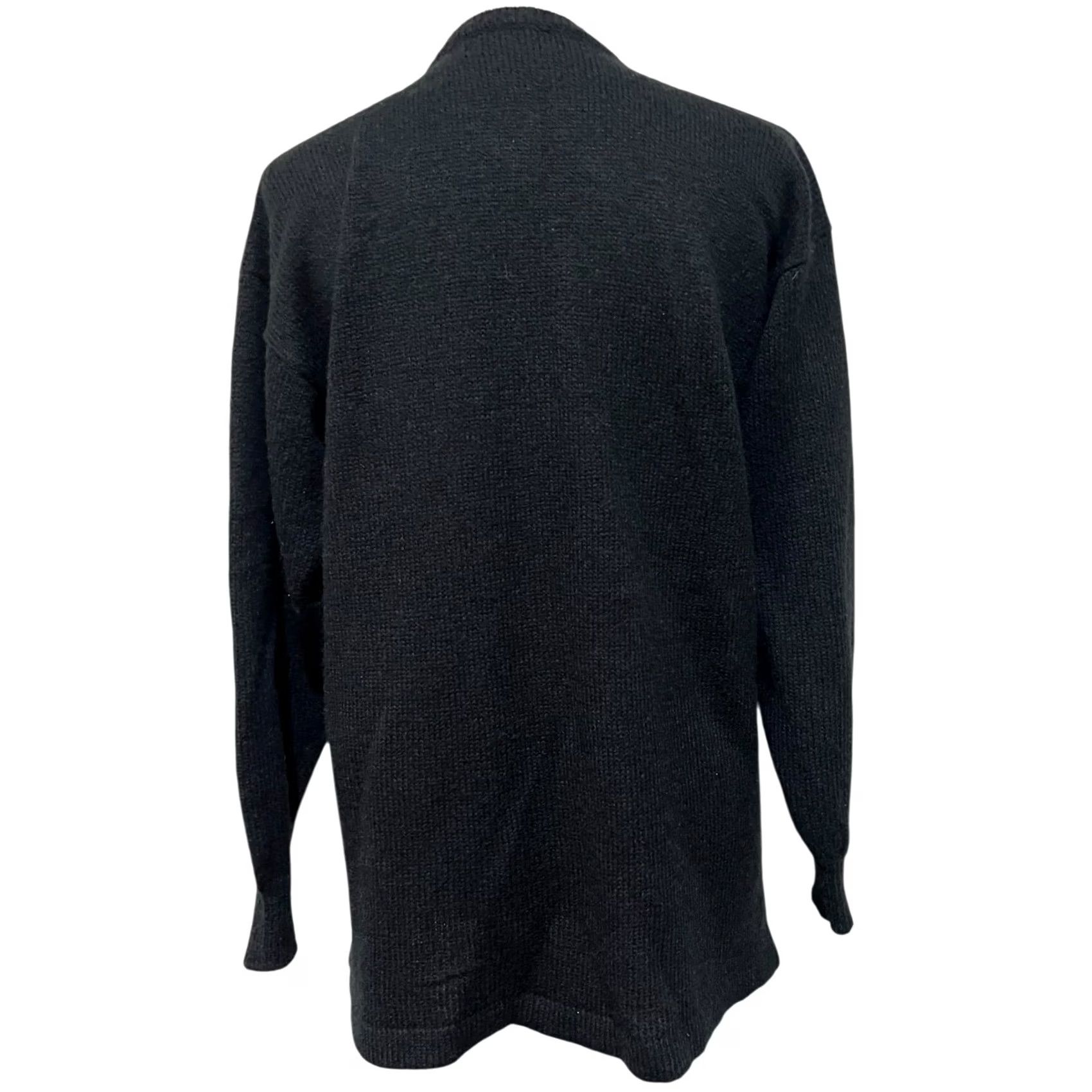 Vintage VINTAGE P’Galli Black Cardigan Sweater Beaded Snowflakes Winter Pockets Womens Sz Small 80s 90s Christmas Womens Size S / US 4 / IT 40 - 7 Thumbnail