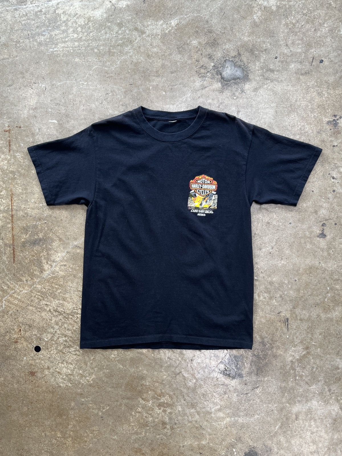 Harley Davidson Vintage Y2K Harley Davidson Cabo Mexico Flame Medium Tee Size US M / EU 48-50 / 2 - 5 Thumbnail