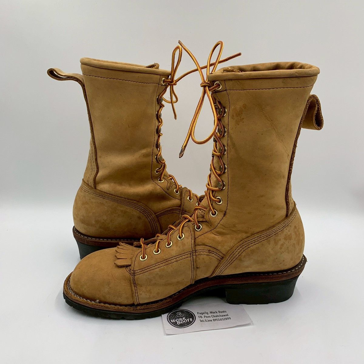 Vintage J.H.Hall Matter Horn Lineman Boots Size US 9.5 / EU 42-43 - 6 Thumbnail