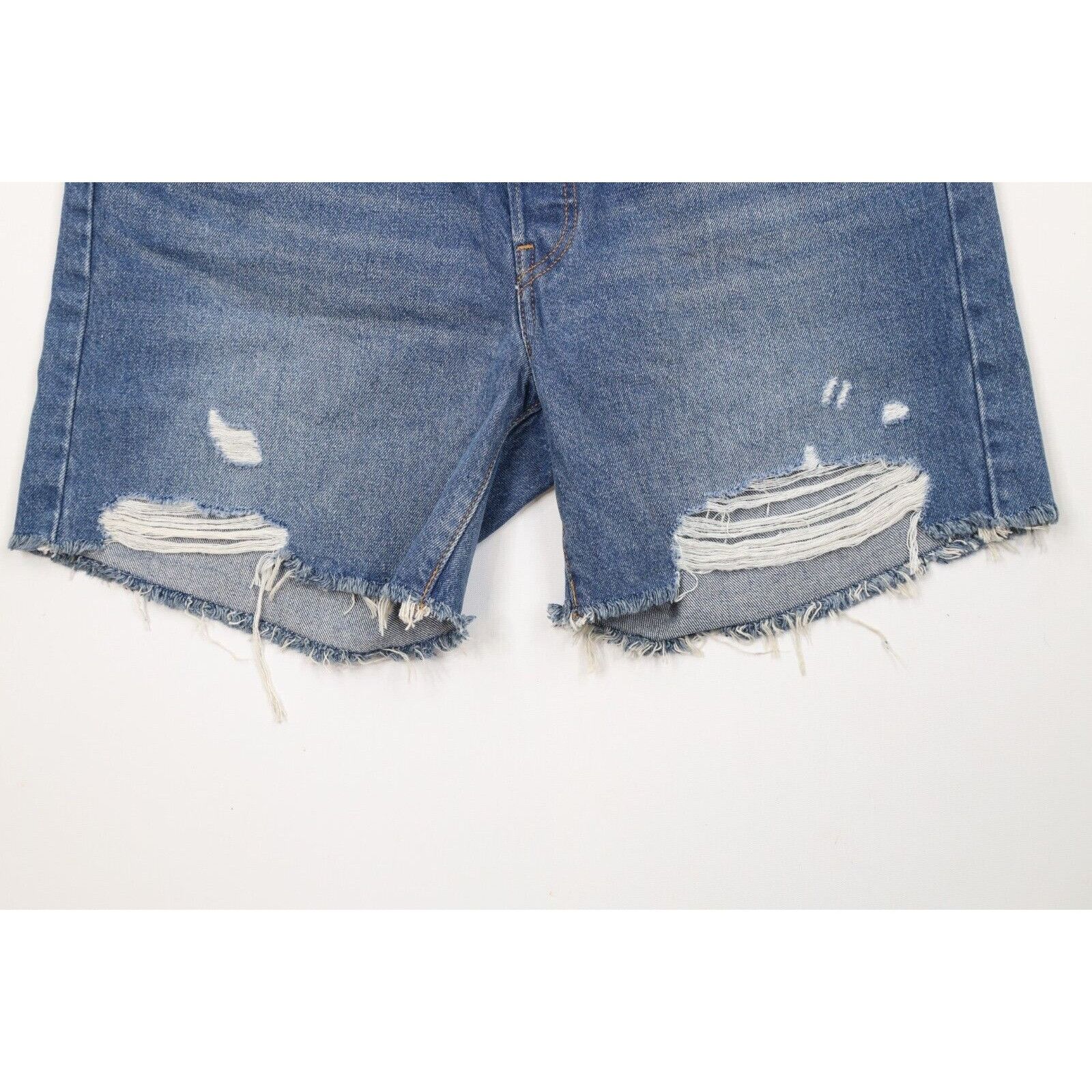 Levi's New Levis 501 Original Fit Button Fly Cut Off Denim Shorts Size US 34 / EU 50 - 4 Thumbnail
