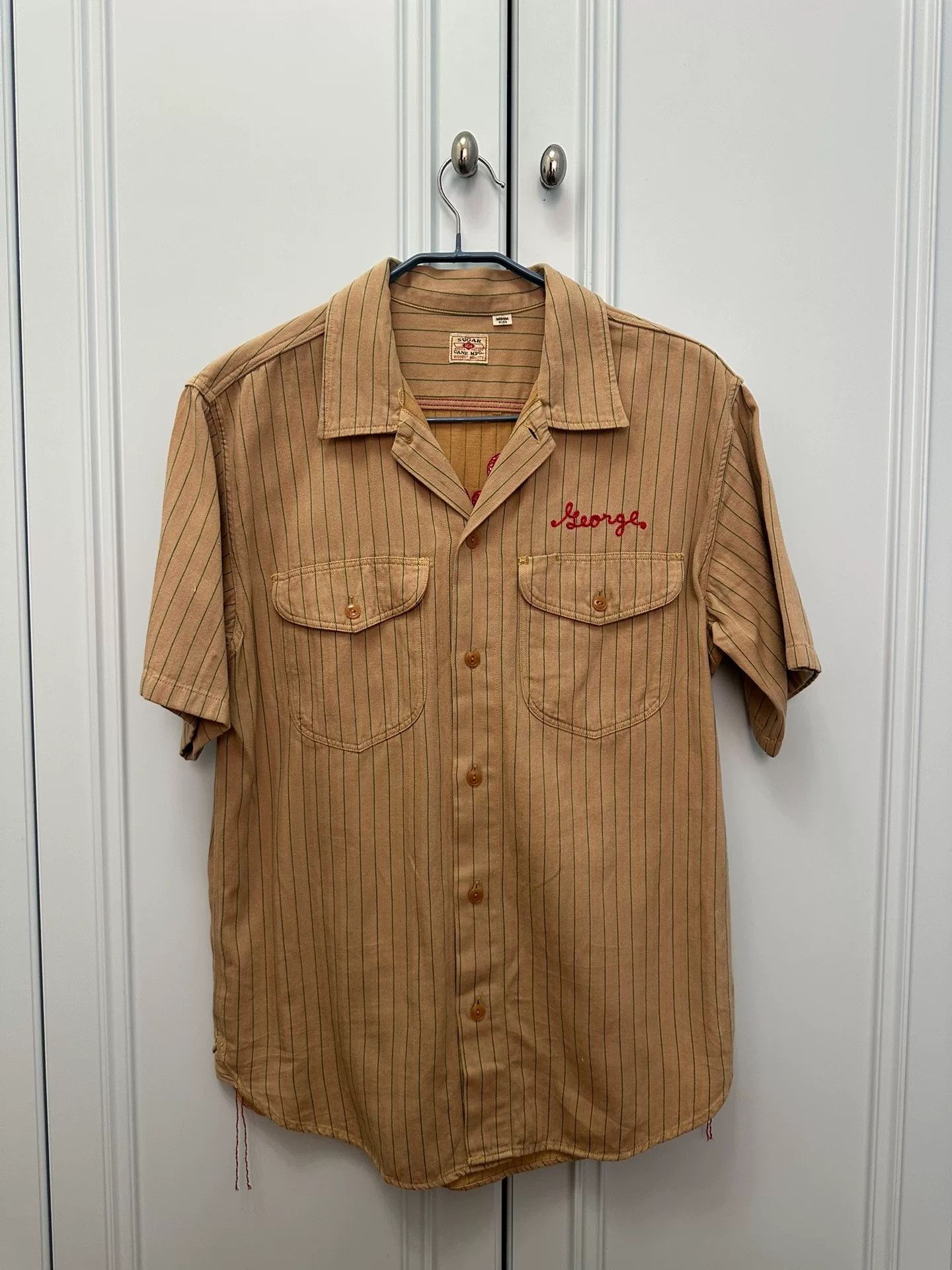 Sugar Cane Sugar Cane Cola Stripe Embroidered Vintage Work Shirt Size US M / EU 48-50 / 2 - 1 Thumbnail