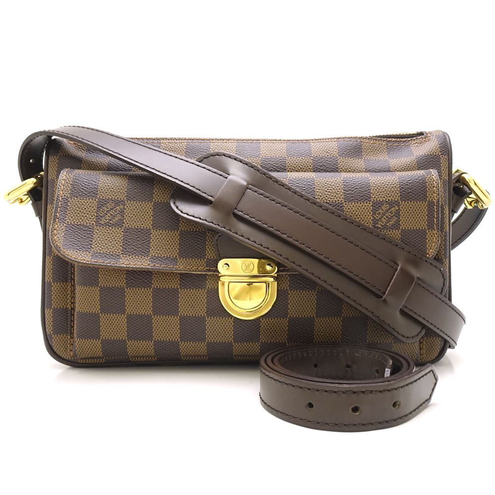 Louis Vuitton Damier Ravello GM Ebene Shoulder Bag Brown