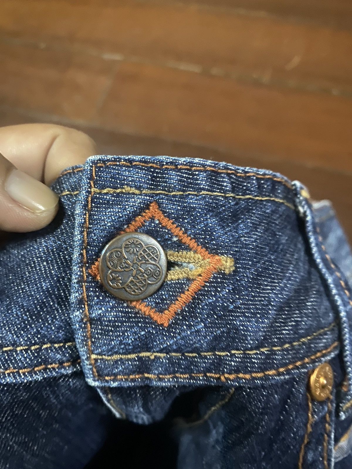 5351 POUR LES HOMMES × If Six Was Nine × Le Grande Bleu (L.G.B.) Flare Jeans ET MADE IN NIPPON Denim Jean Boot Cut wide leg Size US 33 - 8 Thumbnail