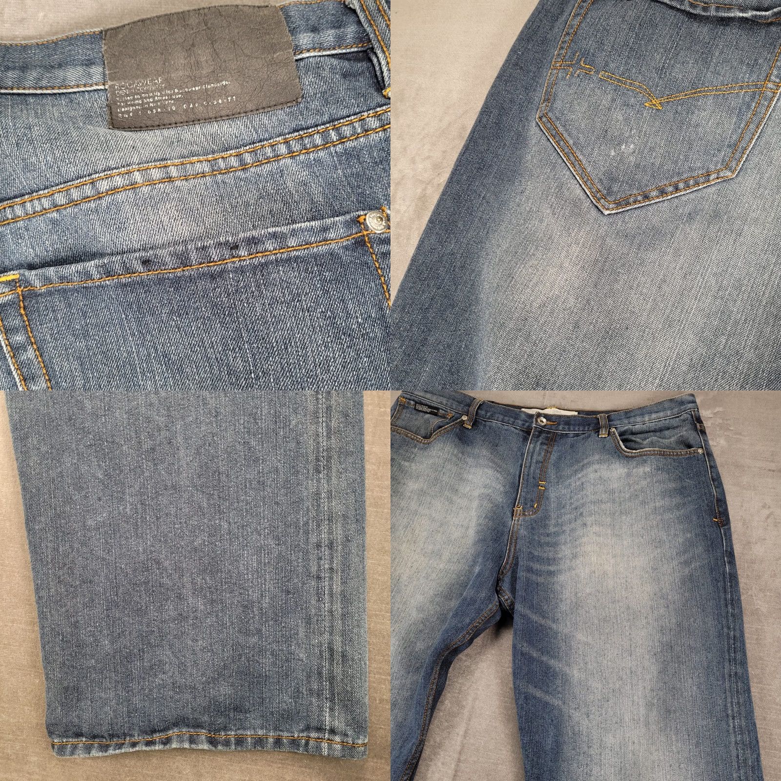Rocawear Rocawear Mens Jeans Relaxed Fit Blue Wash Denim 42x32 Size US 38 / EU 54 - 8 Thumbnail
