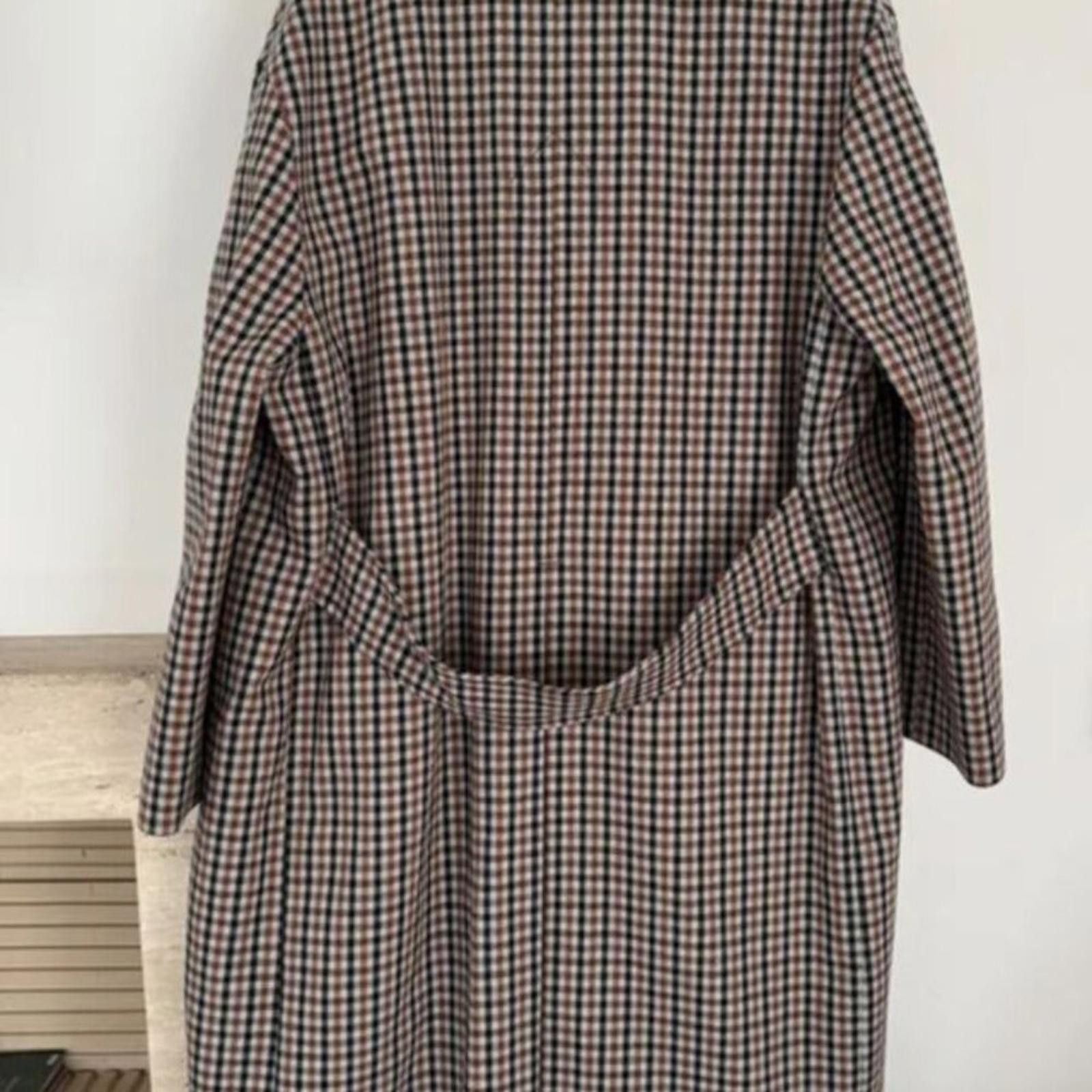 Acne Studios Acne Studios Checked Coat In Light Blue And Orange Size S / US 4 / IT 40 - 4 Thumbnail