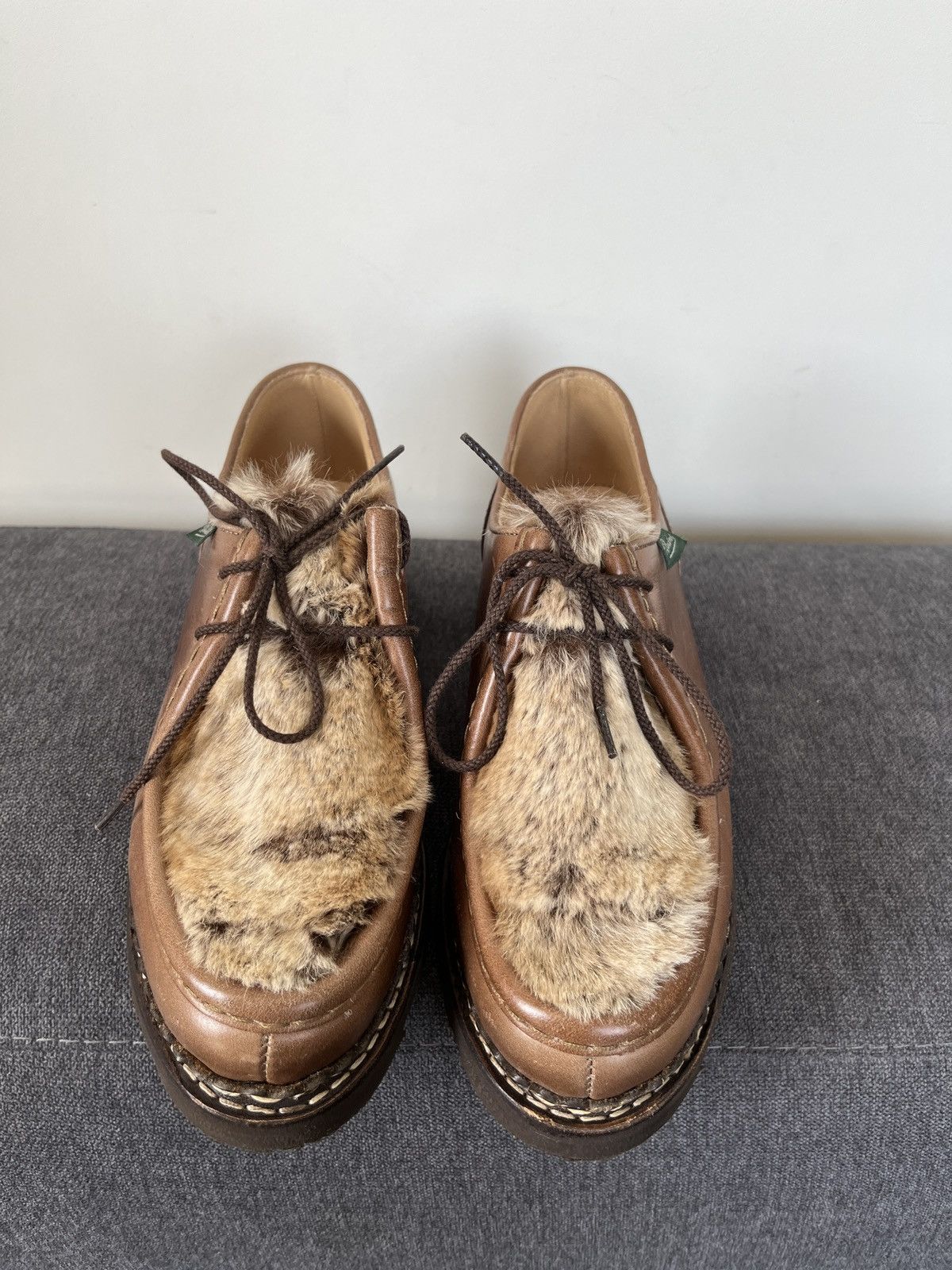 Paraboot Paraboot Michael Griff II Rabbit Fur Shoes sz 4 Size US 5 / EU 37 - 3 Thumbnail