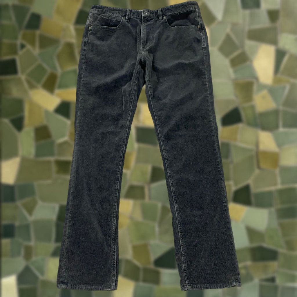 Billabong Billabong Corduroy Pants Mens Size 33 Slim Gray Stretch Beach Skater Grunge Size US 33 - 1 Thumbnail