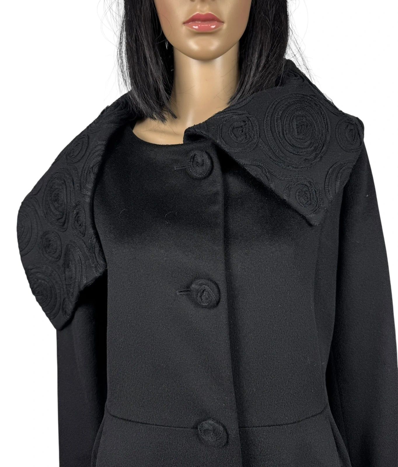 Cinzia Rocca Cinzia Rocca Loro Piana Wool Overcoat Embroidered size IT48 Size L / US 10 / IT 46 - 5 Thumbnail