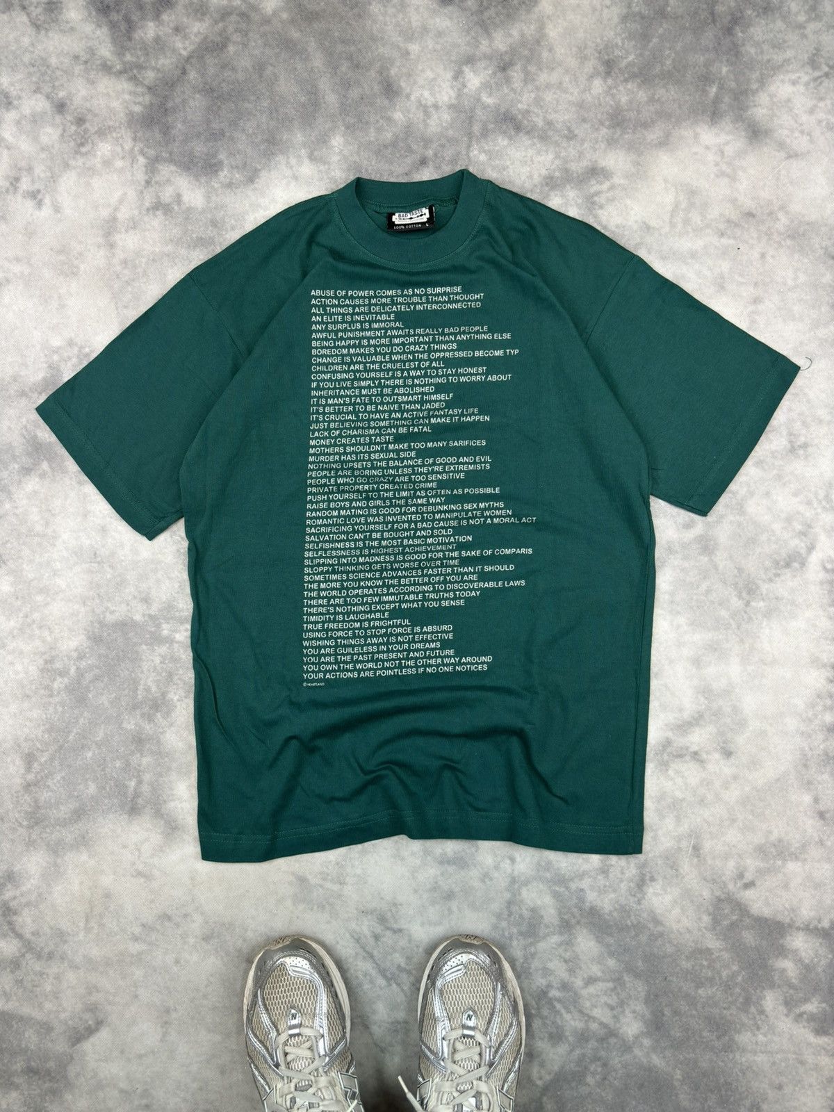 Vintage JENNY HOLZER Abuse of Power Comes as No Surprise 90s Size US L / EU 52-54 / 3 - 1 Thumbnail