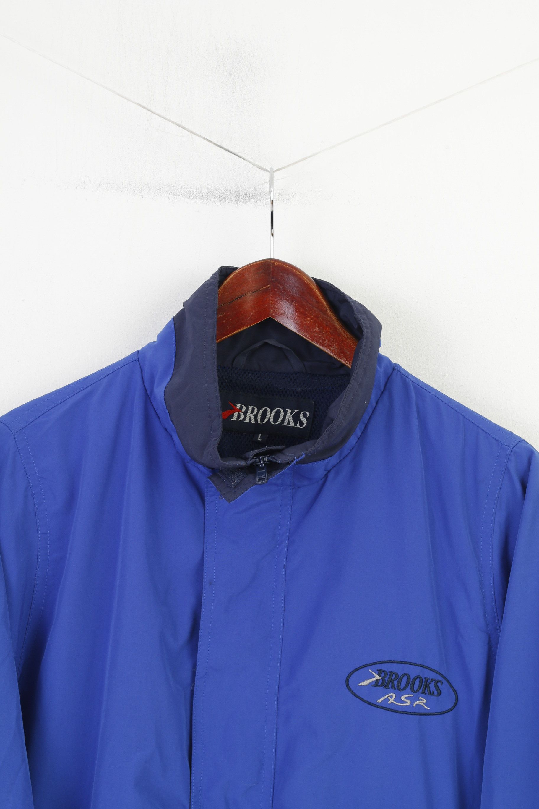 Brooks Brooks Men L Jacket Blue Navy Sport Lightweight 3694 Size US L / EU 52-54 / 3 - 3 Thumbnail