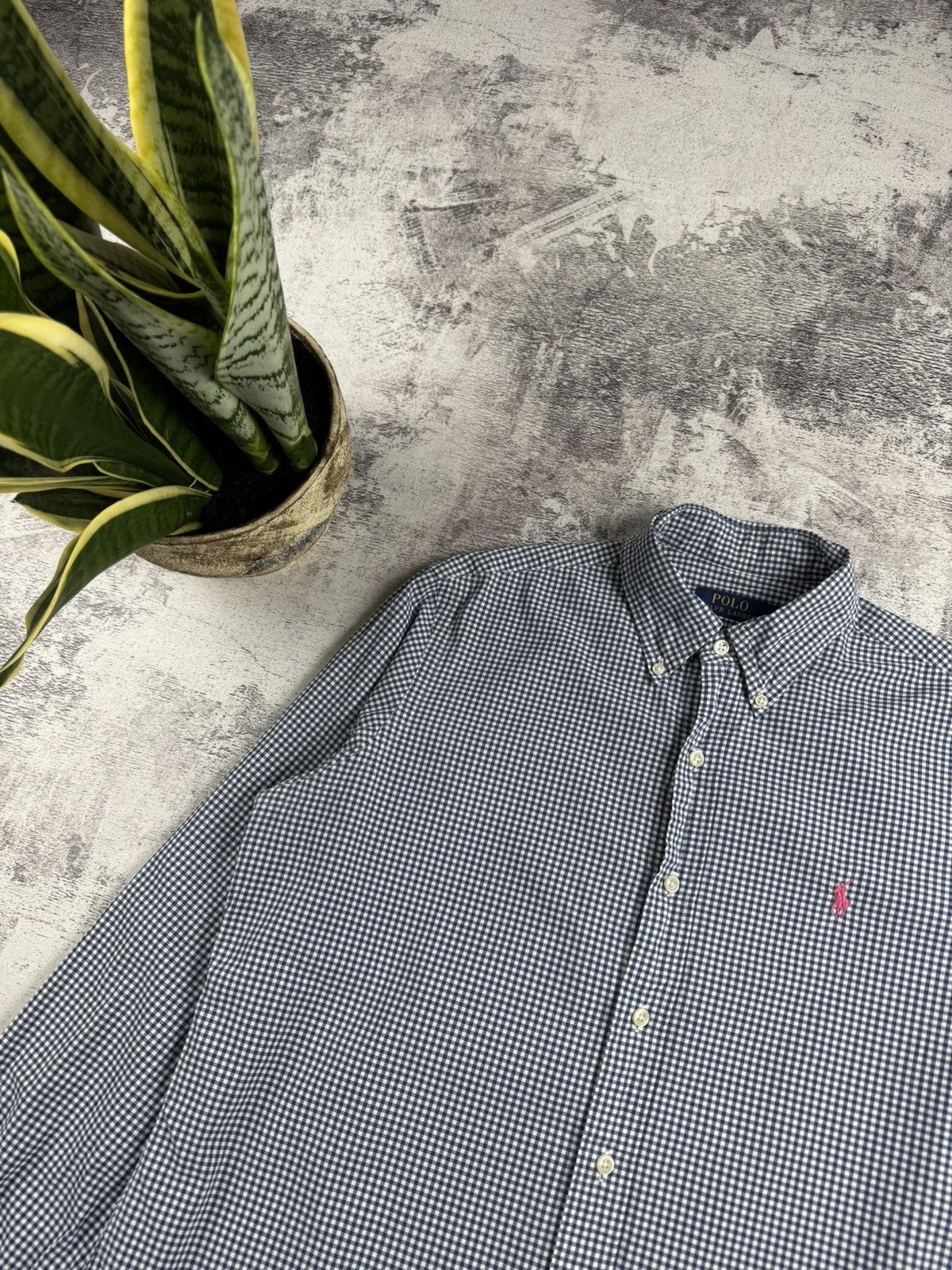 Polo Ralph Lauren Polo Ralph Lauren Blue M Size Button Checked Classic Collar LongSleeve Shirt Size US M / EU 48-50 / 2 - 6 Thumbnail