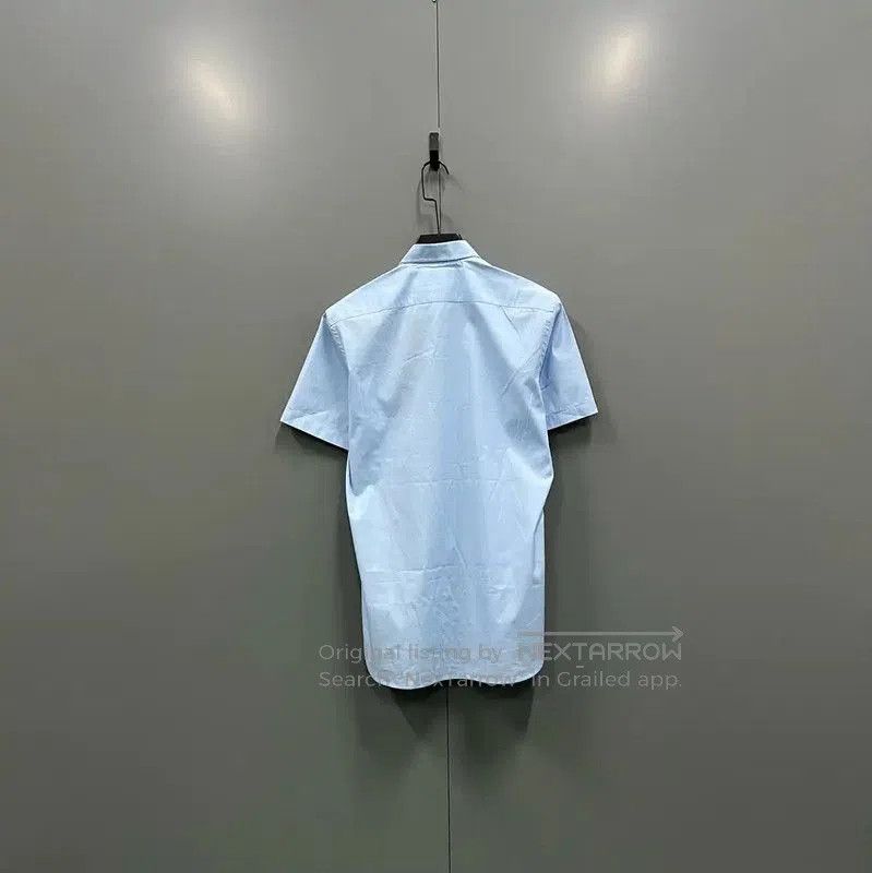 Burberry Burberry Women's Short Sleeve Blue Cotton Shirt. Size S / US 4 / IT 40 - 2 Thumbnail