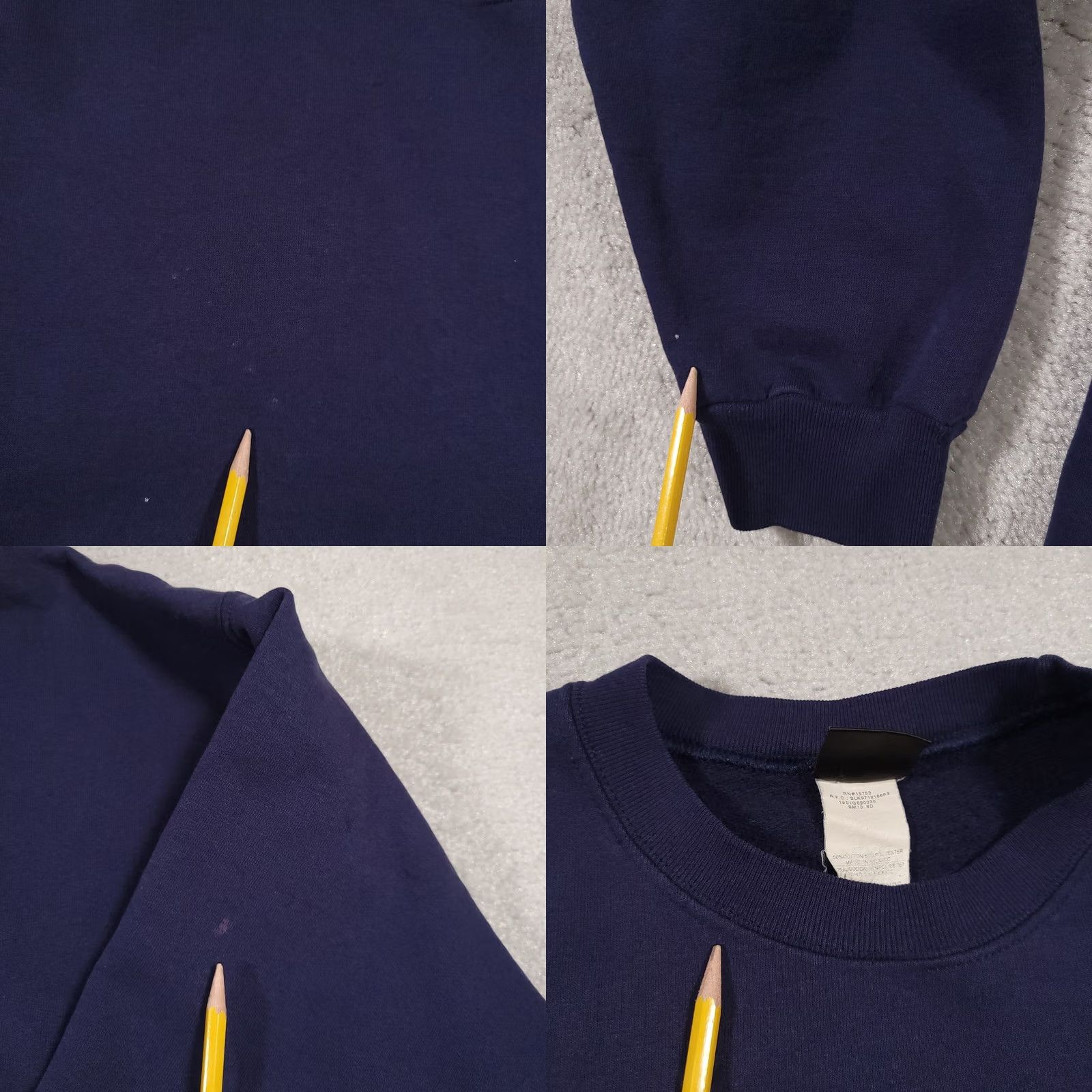 Starter VINTAGE Starter Sweatshirt Crewneck Mens Large Navy Blue Embroidered Y2K 90s Size US L / EU 52-54 / 3 - 8 Thumbnail