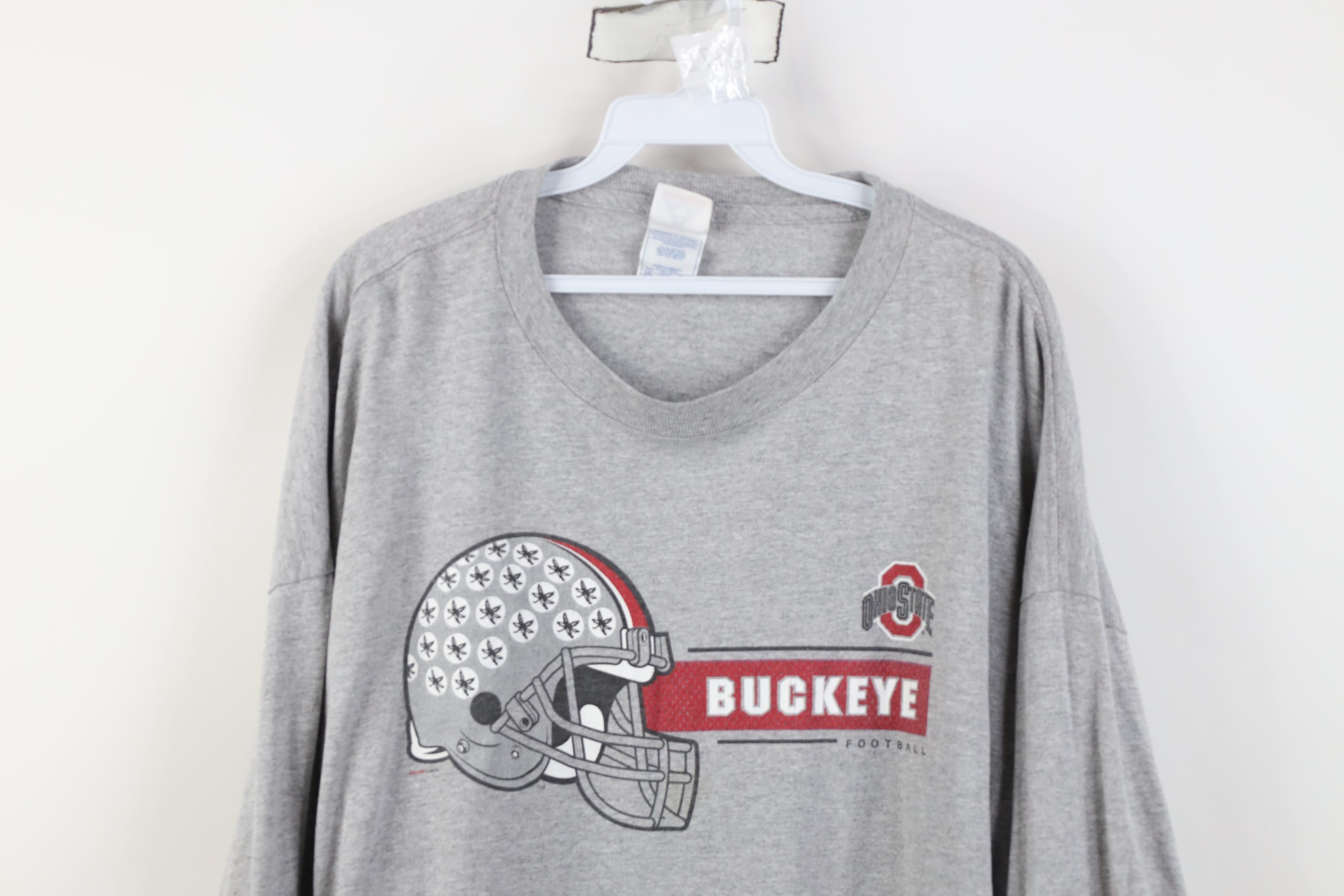 Vintage Vintage 90s Y2K Ohio State University Long Sleeve T-Shirt Size US XXL / EU 58 / 5 - 2 Thumbnail