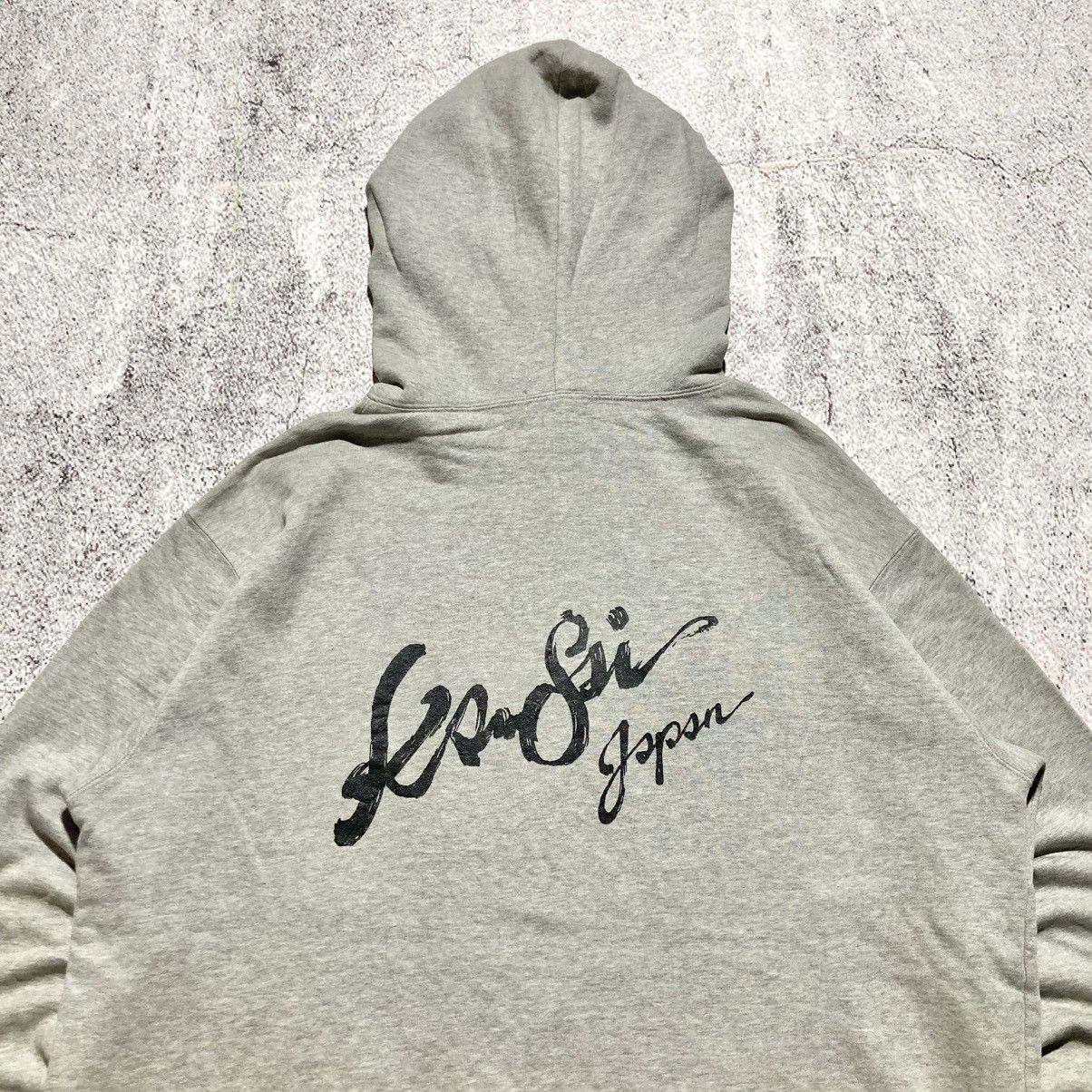 Kansai Yamamoto 🇯🇵 2000s Kansai Yamamoto Japan Big Logo Font Hoodie Grey Size US XL / EU 56 / 4 - 2 Thumbnail