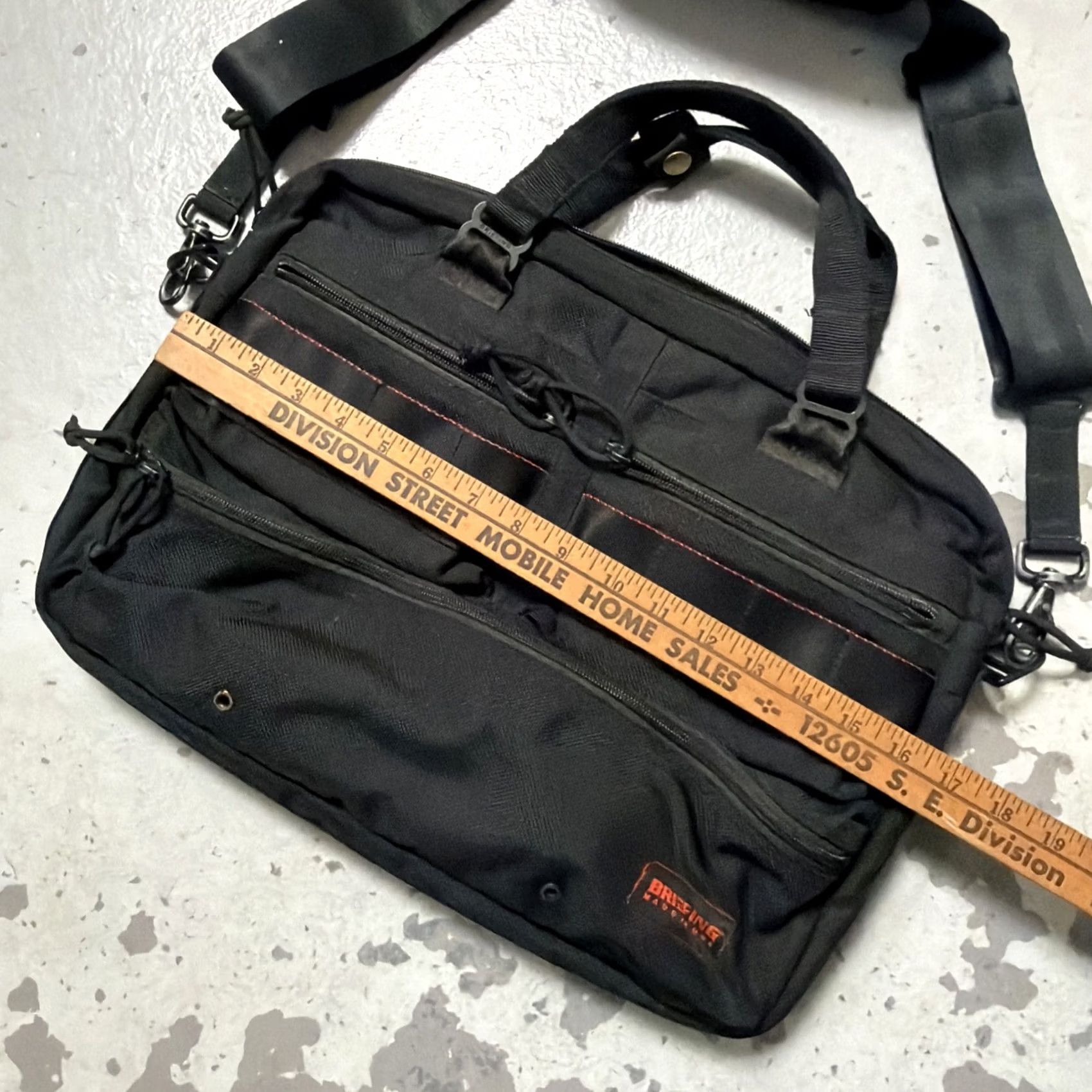 Vintage Briefing Nylon Canvas Shoulder Briefcase Bag Made USA Tactical Military Work Size ONE SIZE - 2 Thumbnail