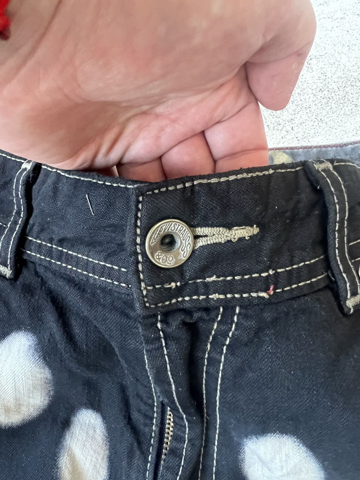 Levi's 🩸RARE🩸Levis Vintage Custom Smile Travis Scott Style Pants Size US 30 / EU 46 - 10 Thumbnail