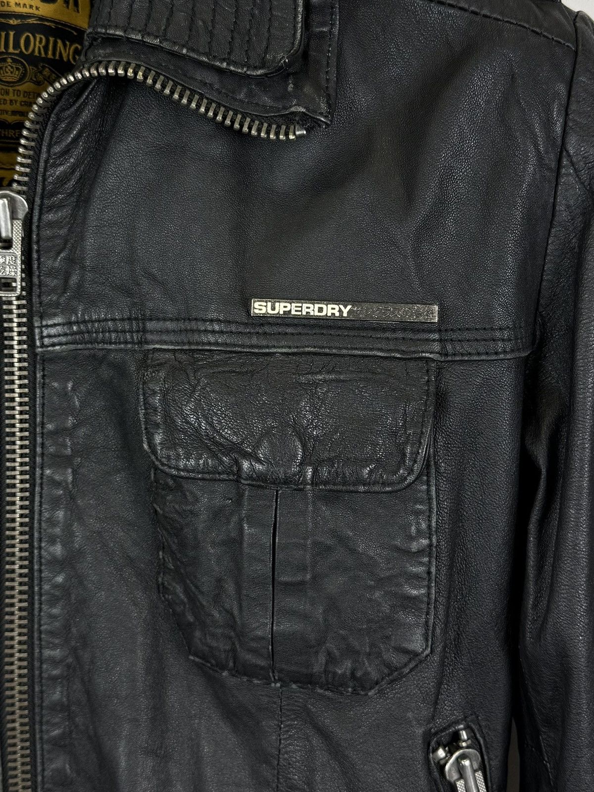 Superdry Superdry Biker Leather Jacket Full Zip Moto Japanese Style Size US M / EU 48-50 / 2 - 4 Thumbnail