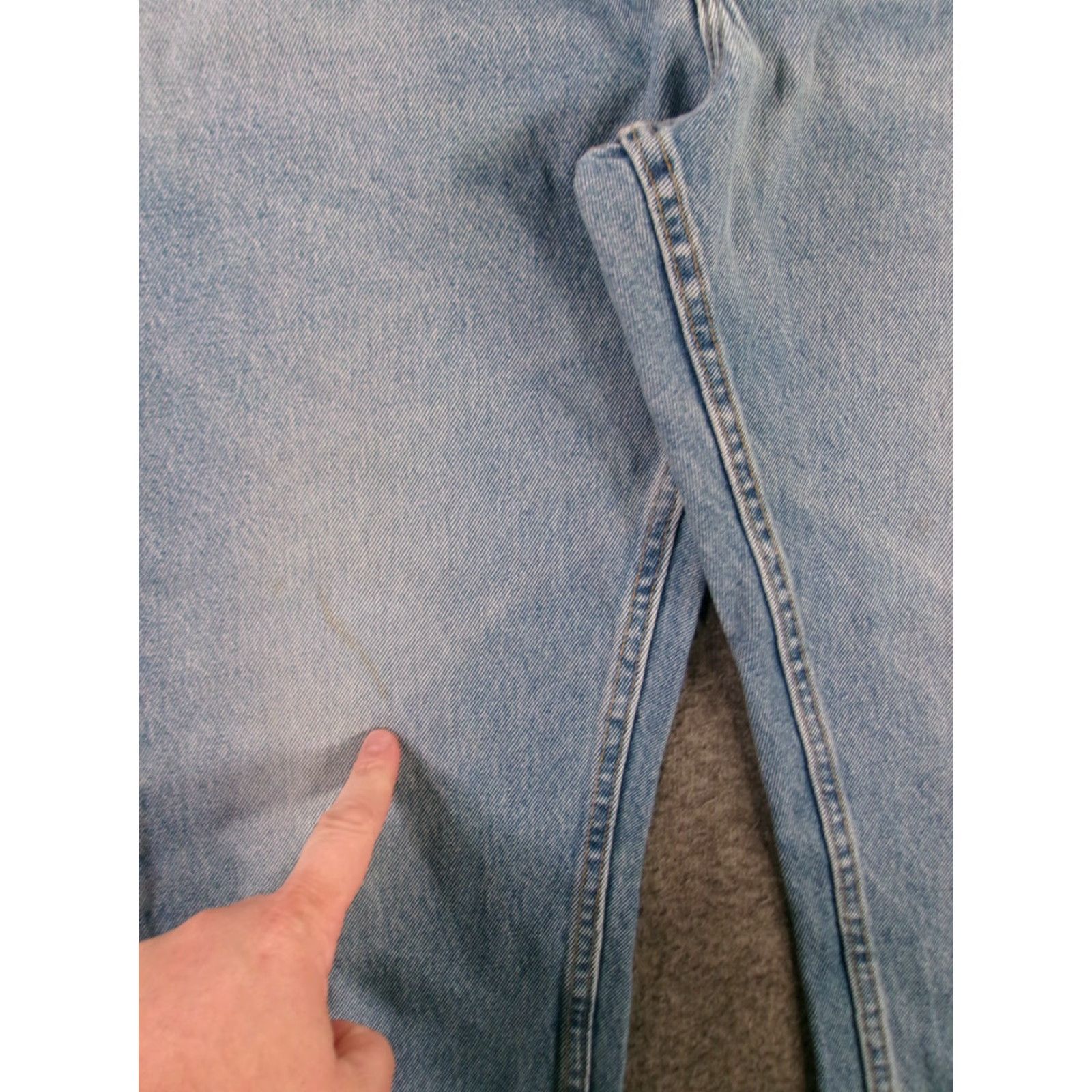 Lee Lee Jeans Men 40X29 Blue Straight Leg Regular Fit Medium Wash Workwear Cotton Vintage 80s 90s USA Logo 5-Pocket Inseam 29" Jeans Mens Size US 40 / EU 56 - 3 Thumbnail