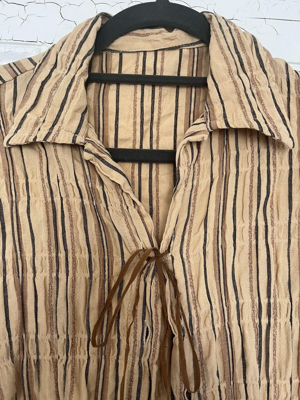 Japanese Brand Vintage Striped Blouse Size S / US 4 / IT 40 - 3 Thumbnail