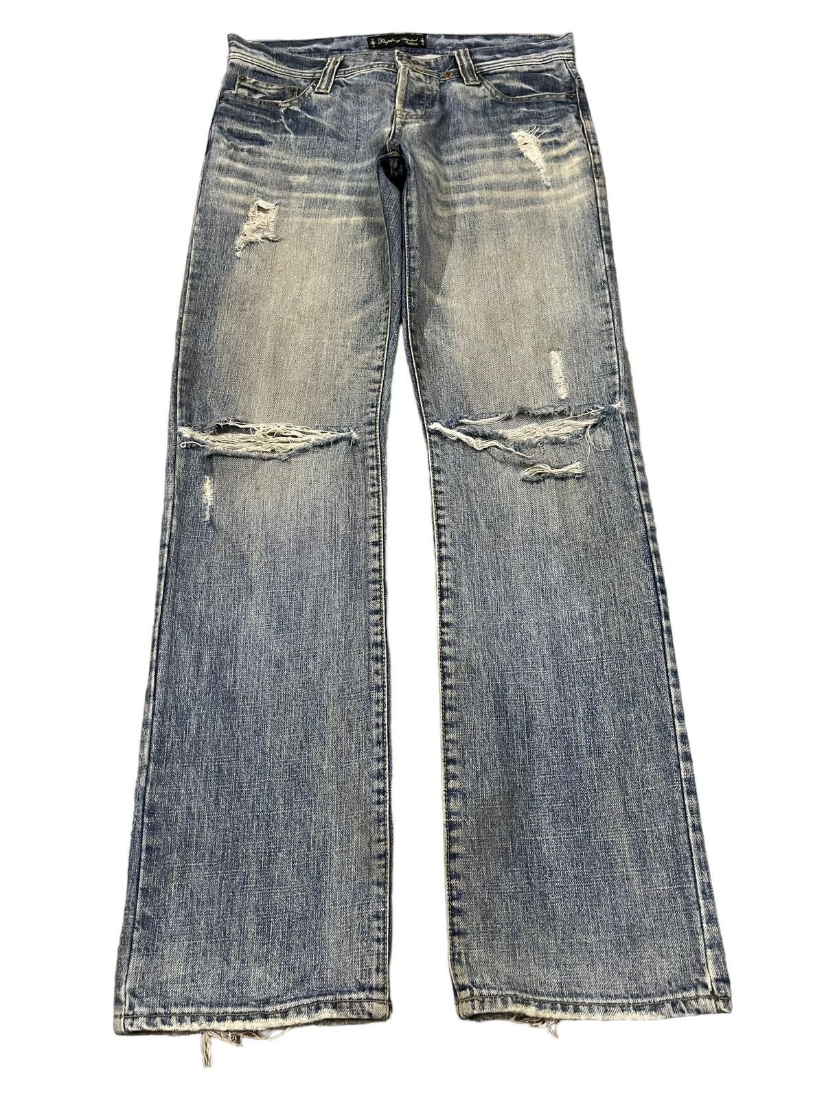 semanticdesign Vintage Japanese Brand Blue Wash Style Distressed Jeans Size US 32 / EU 48 - 1 Thumbnail