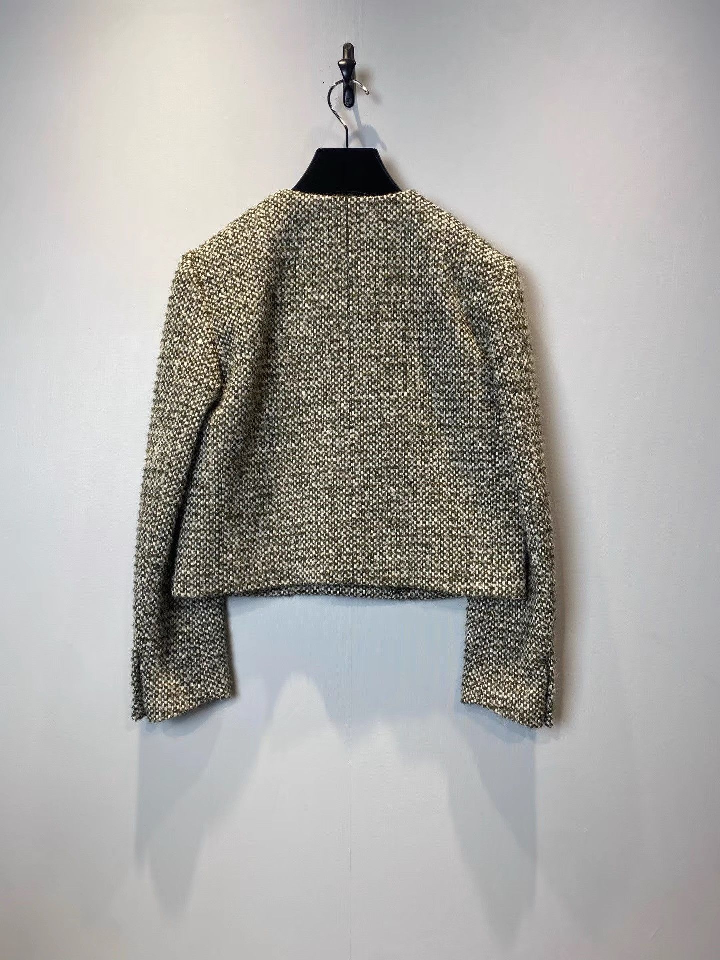 Celine Celine Sage Green Tweed Chanel-style Jacket K36 Size XS / US 0-2 / IT 36-38 - 2 Thumbnail